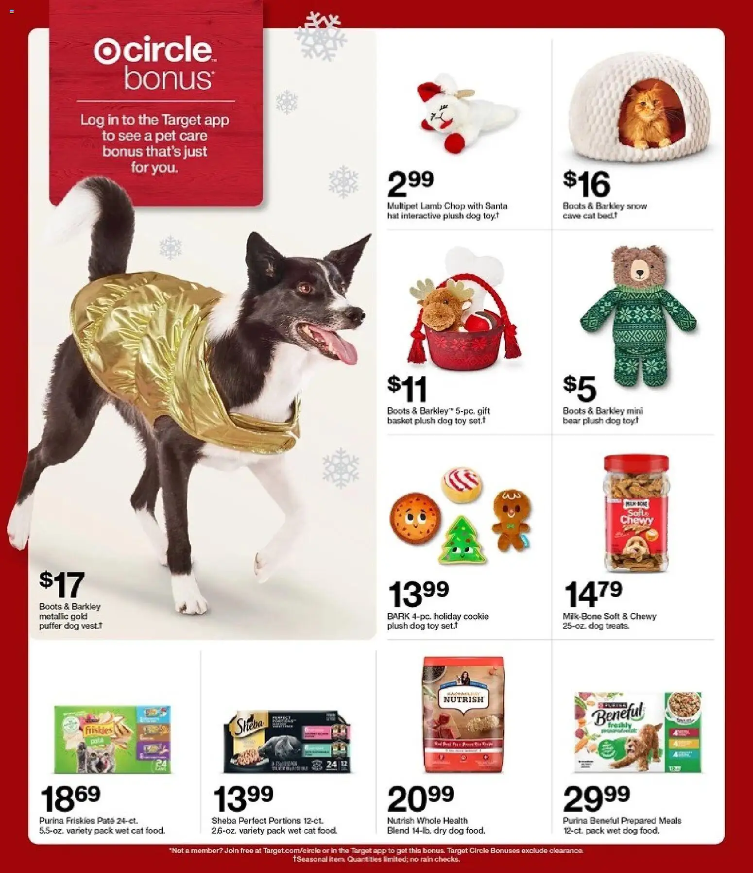 Target Weekly Ad - valid from 16.11.2025 | Page: 37 | Products: Bed, Basket, Cat Food, Boots