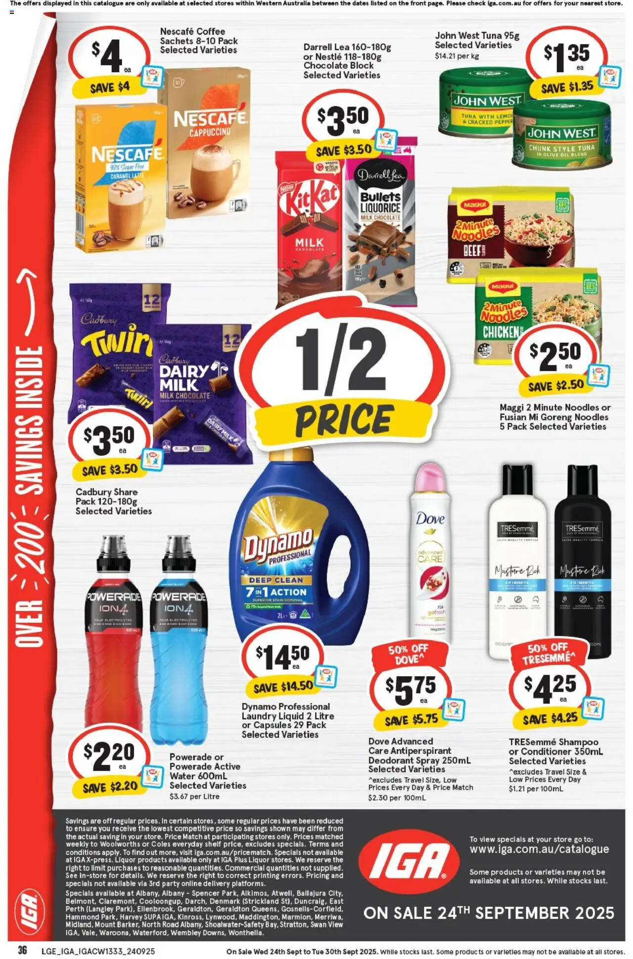 IGA catalogue - valid from 24.09.2025 | Page: 37 | Products: Shelf, Dairy, Conditioner, Water