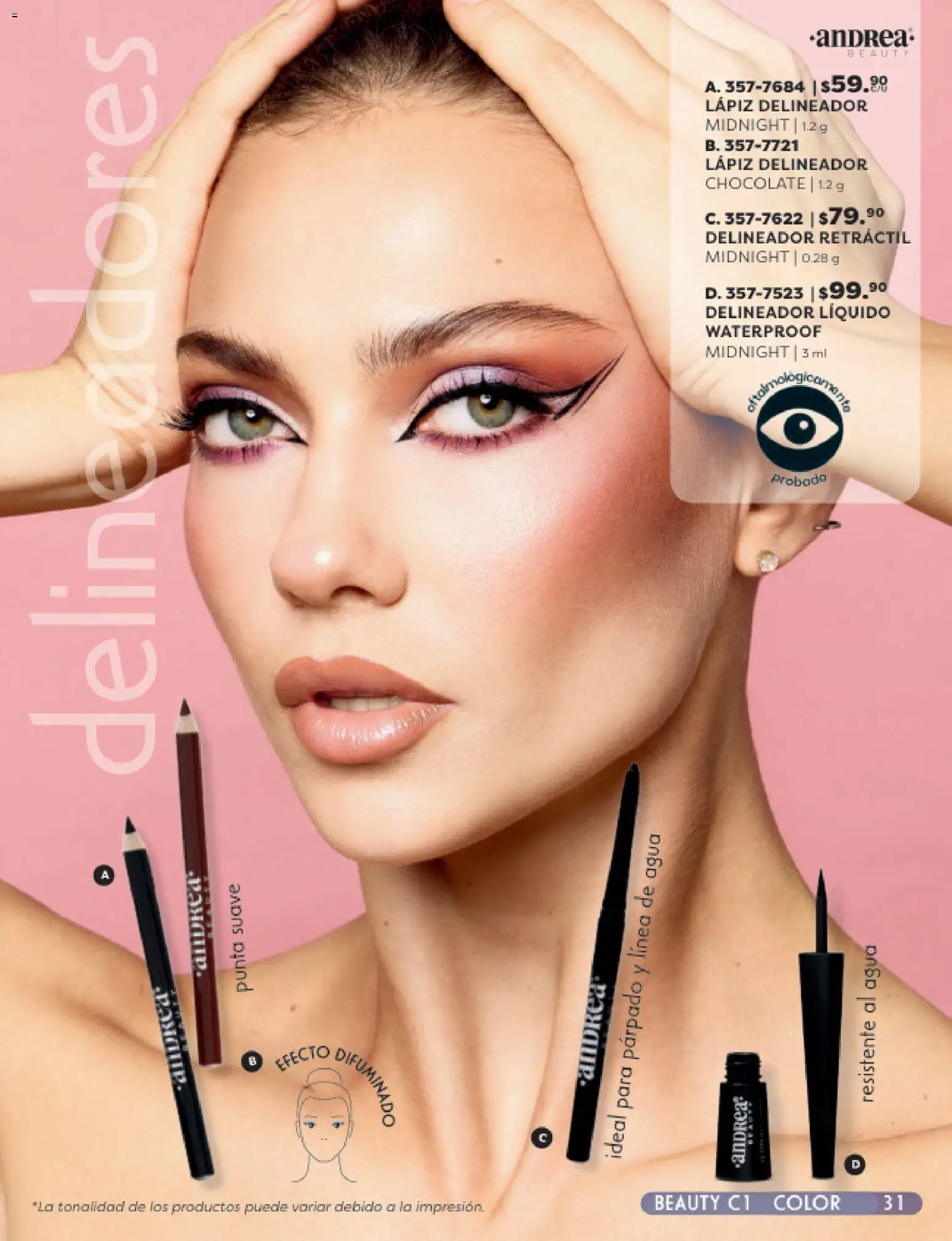 Nuevas ofertas de Andrea válidas en toda la República Mexicana desde el 25.01.2026. ¡Encuentra las mejores ofertas en Andrea catálogo Beauty! | Página: 31 | Productos: Agua, Chocolate, Delineador