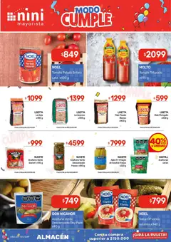 Vista previa NINI Mayorista Ofertas válido desde el 02.03.2026 | Página: 23 | Productos: Aceitunas, Maiz, Tomate, Tomates