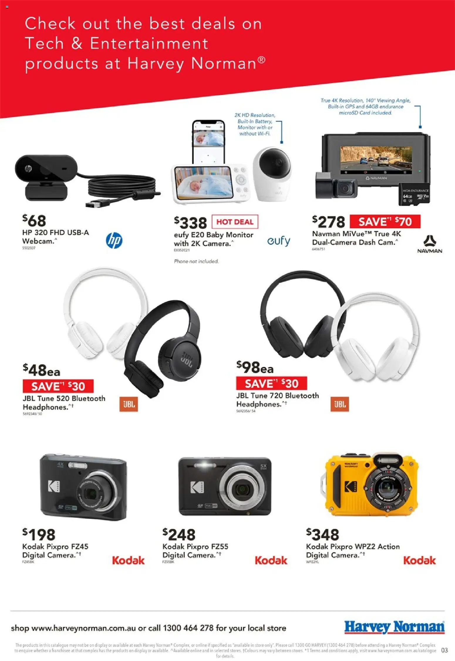 Harvey Norman catalogue - valid from 06.03.2026 | Page: 3 | Products: Digital, Phone, Monitor, Headphones