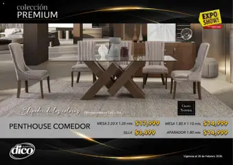 Vista previa de Muebles Dico catálogo Colección Premium, nuevo folleto de la tienda, válido en México a partir del 10.02.2026 | Página: 24 | Productos: Silla, Café, Chapa, Aparador