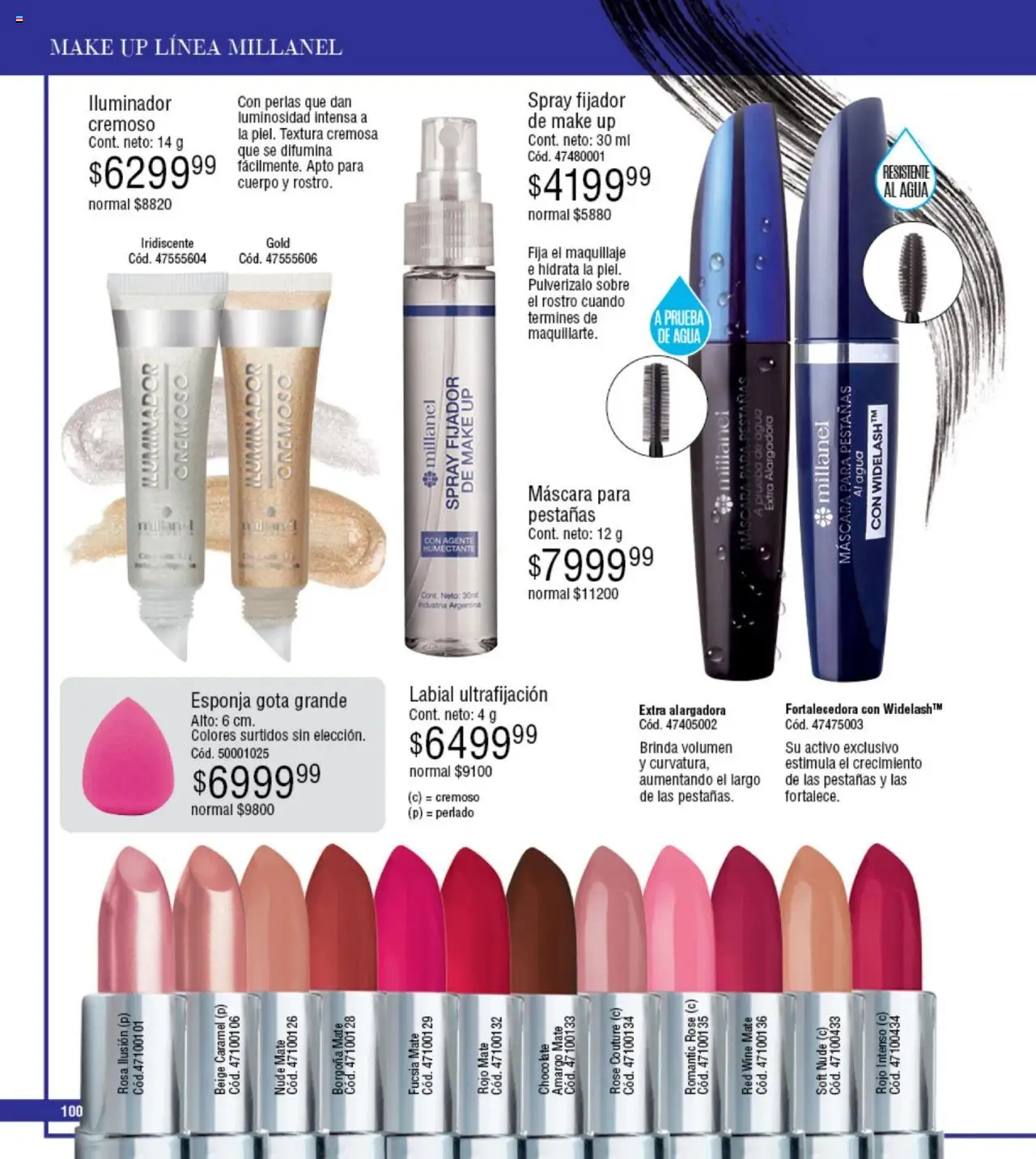 Millanel catálogo │ válido desde el 18.08.2025 | Página: 100 | Productos: Mate, Maquillaje, Máscara, Chocolate