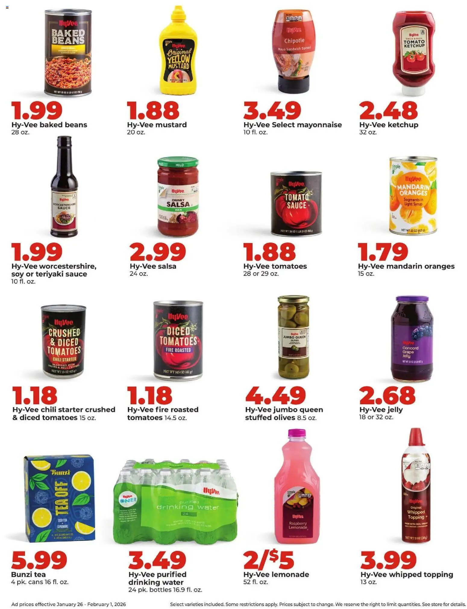 HyVee Weekly Ad - valid from 26.01.2026 | Page: 17 | Products: Oranges, Tea, Ketchup, Mayonnaise