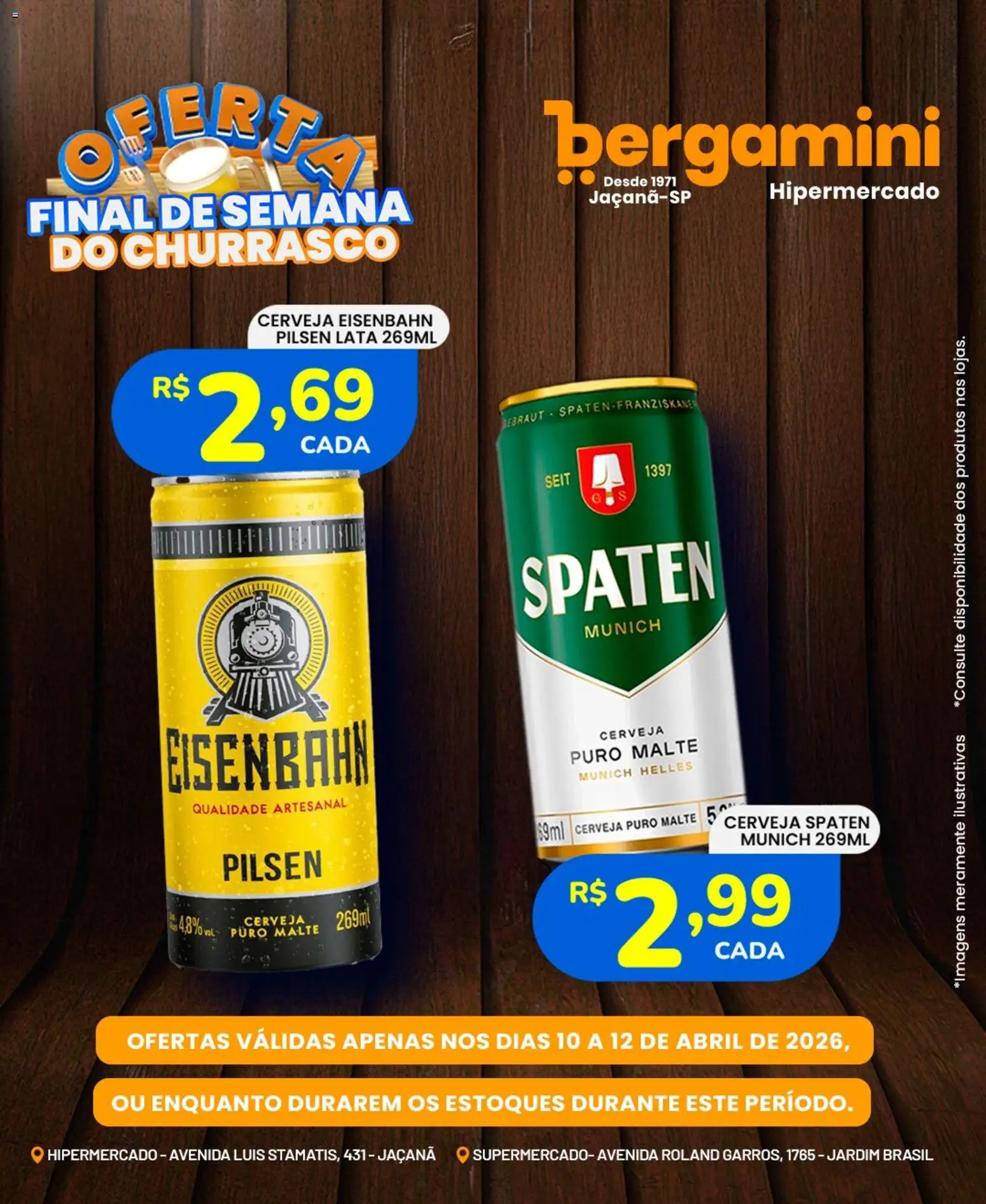 Supermercado Bergamini Folheto - válido de 10.04.2026 | Página: 10 | Produtos: Eisenbahn, Cerveja