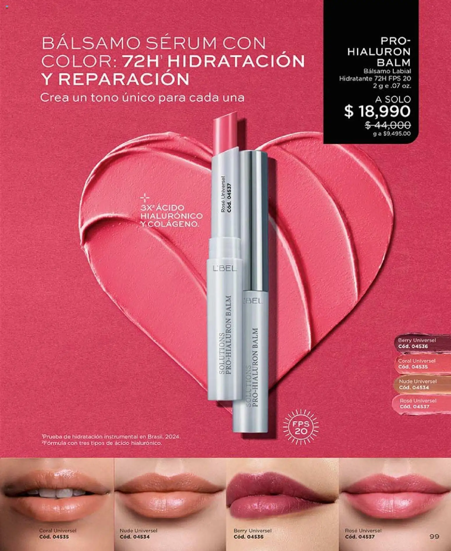 L'Bel revista - valida desde el 01.03.2026 | Página: 99 | Productos: Bálsamo, Serum