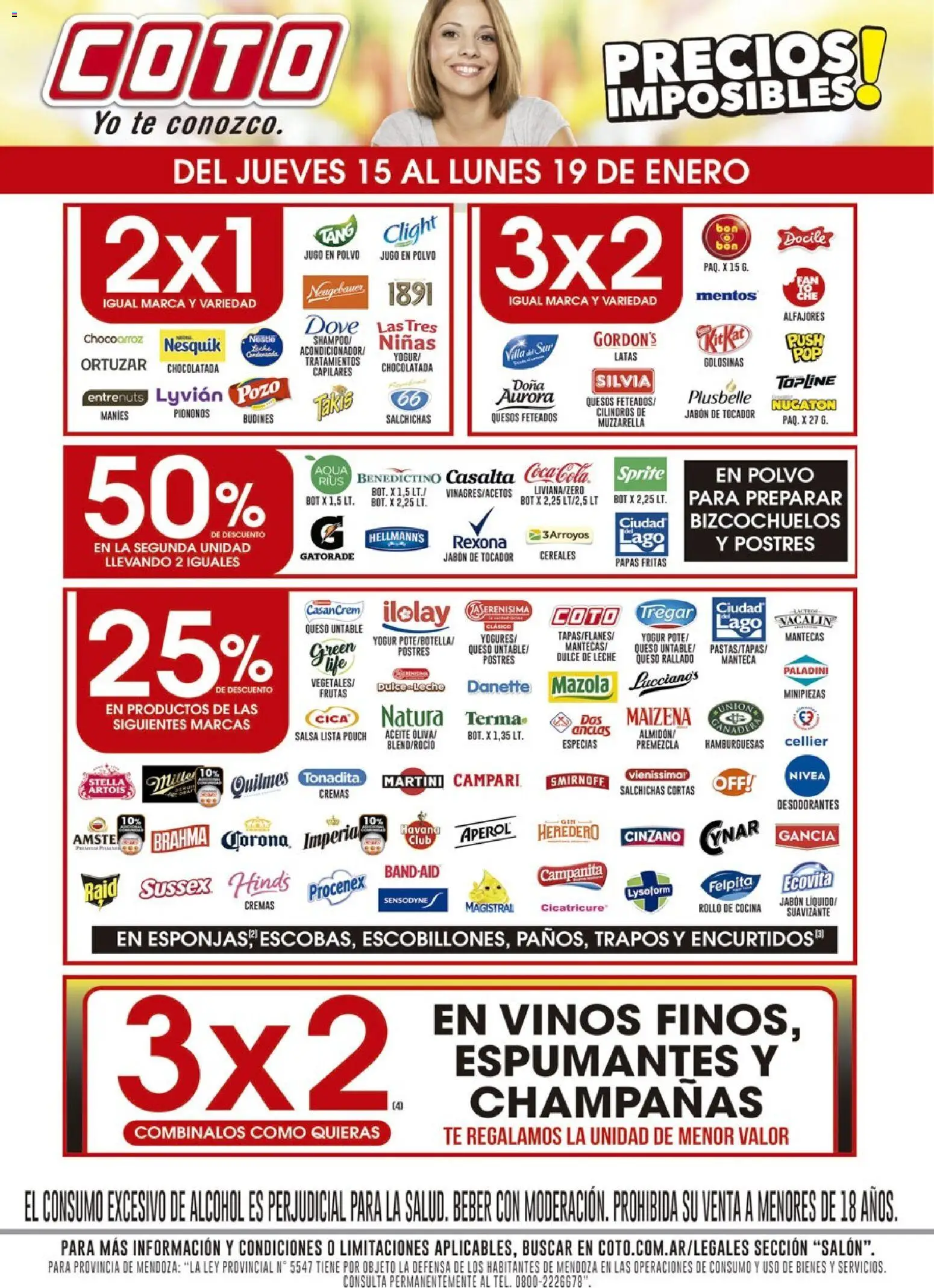 Coto - Salon B OK │ válido desde el 15.01.2026 | Página: 1 | Productos: Jabón, Chocolatada, Golosinas, Cereales