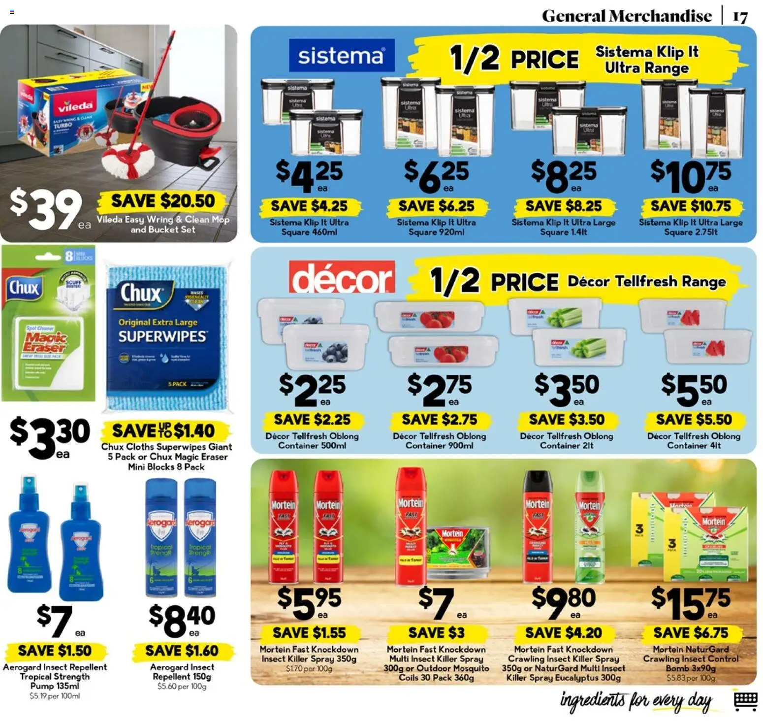 Drakes catalogue - valid from 04.02.2026 | Page: 19 | Products: Bucket, Decor, Mop, Cleaner