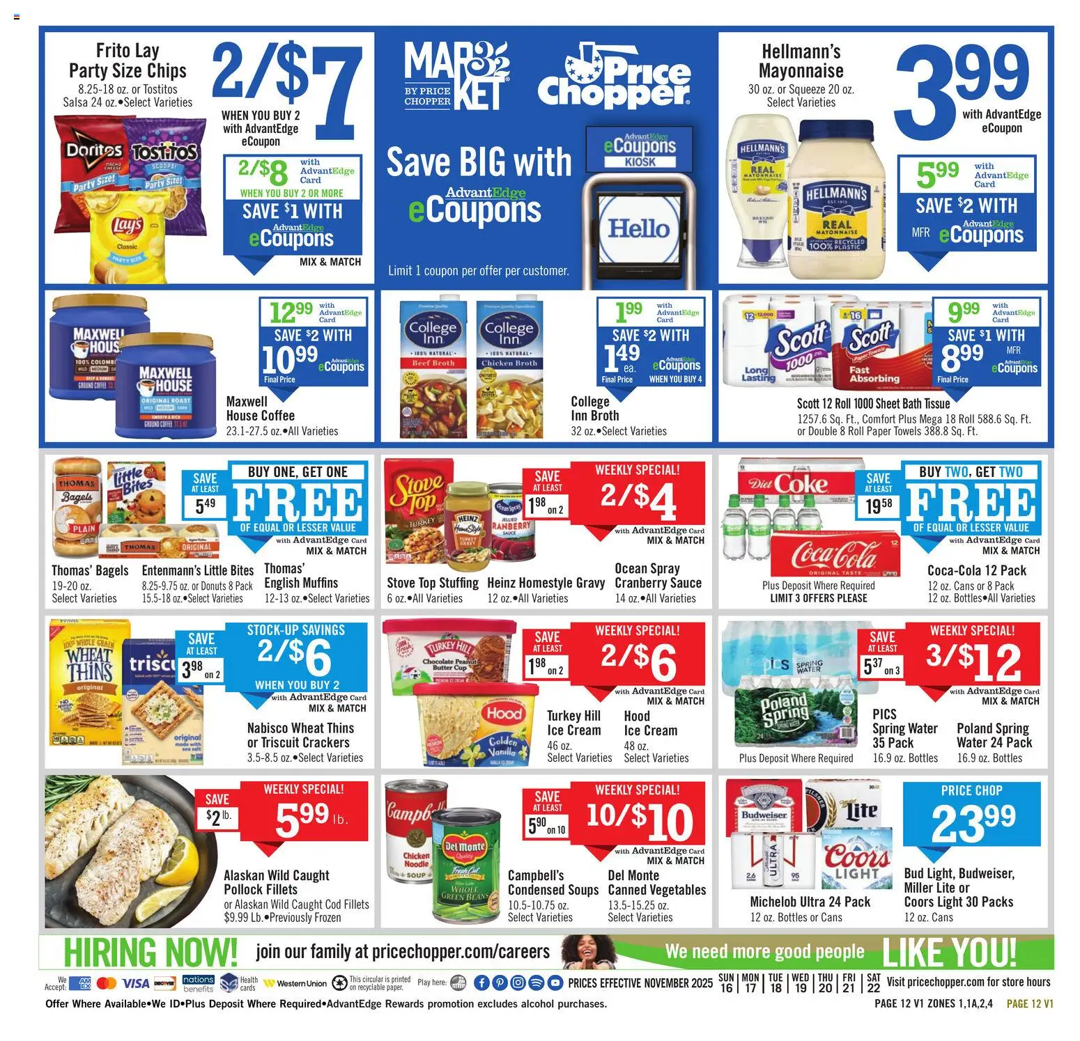 Price Chopper Weekly Ad - valid from 16.11.2025 | Page: 12 | Products: Bath, Chocolate, Beef, Vegetables