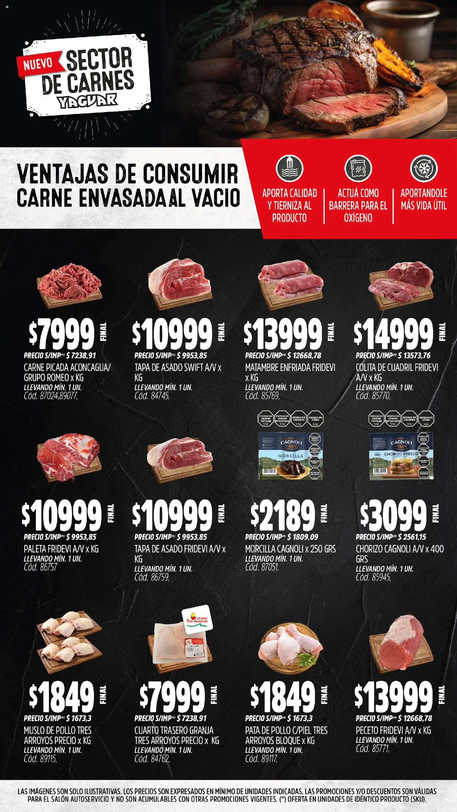 Yaguar - Trelew │ válido desde el 10.11.2025 | Página: 4 | Productos: Pollo, Paleta, Chorizo, Morcilla