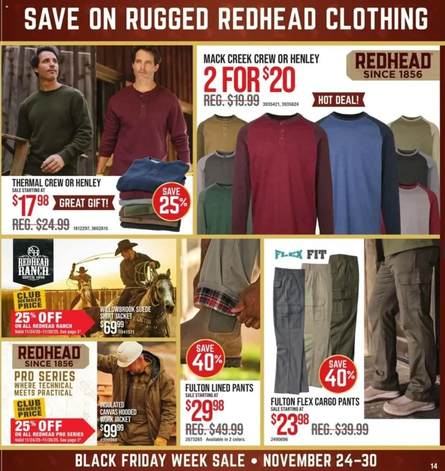 Cabela's Black Friday - valid from 24.11.2025 | Page: 13 | Products: Canvas, Shirt, Jacket, Pants