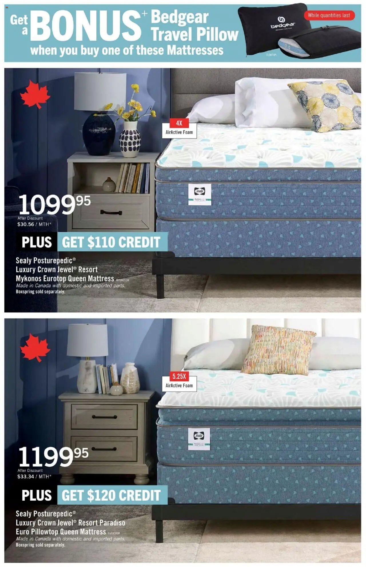 The Brick flyer valid from 19.09.2025 | Page: 4 | Products: Mattress, Pillow
