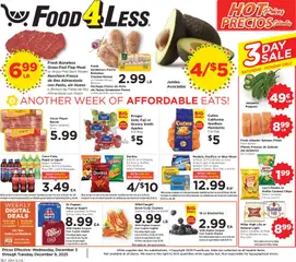 Preview of Food 4 Less weekly ads valid from 03.12.2025