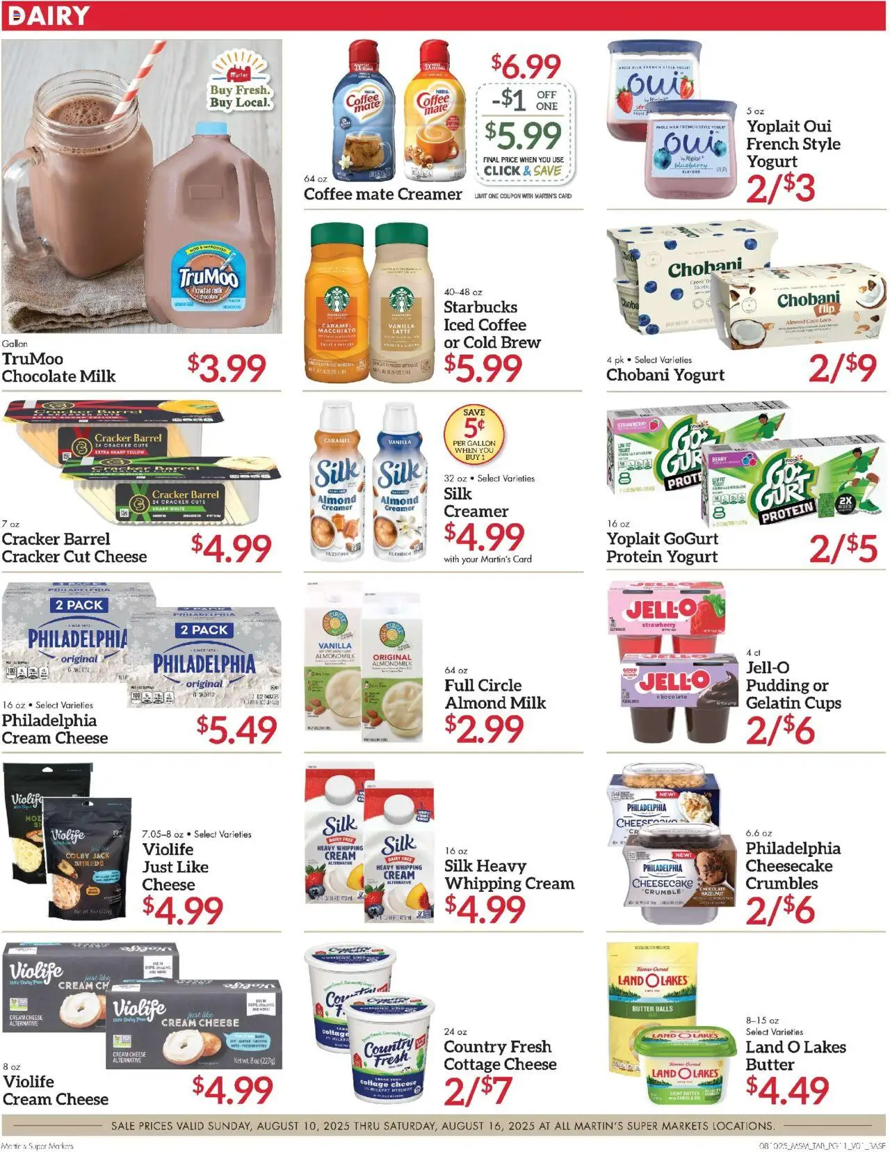 Martin’s - Next Ad - IN - valid from 10.08.2025 | Page: 11 | Products: Milk, Butter, Cheese, Oil