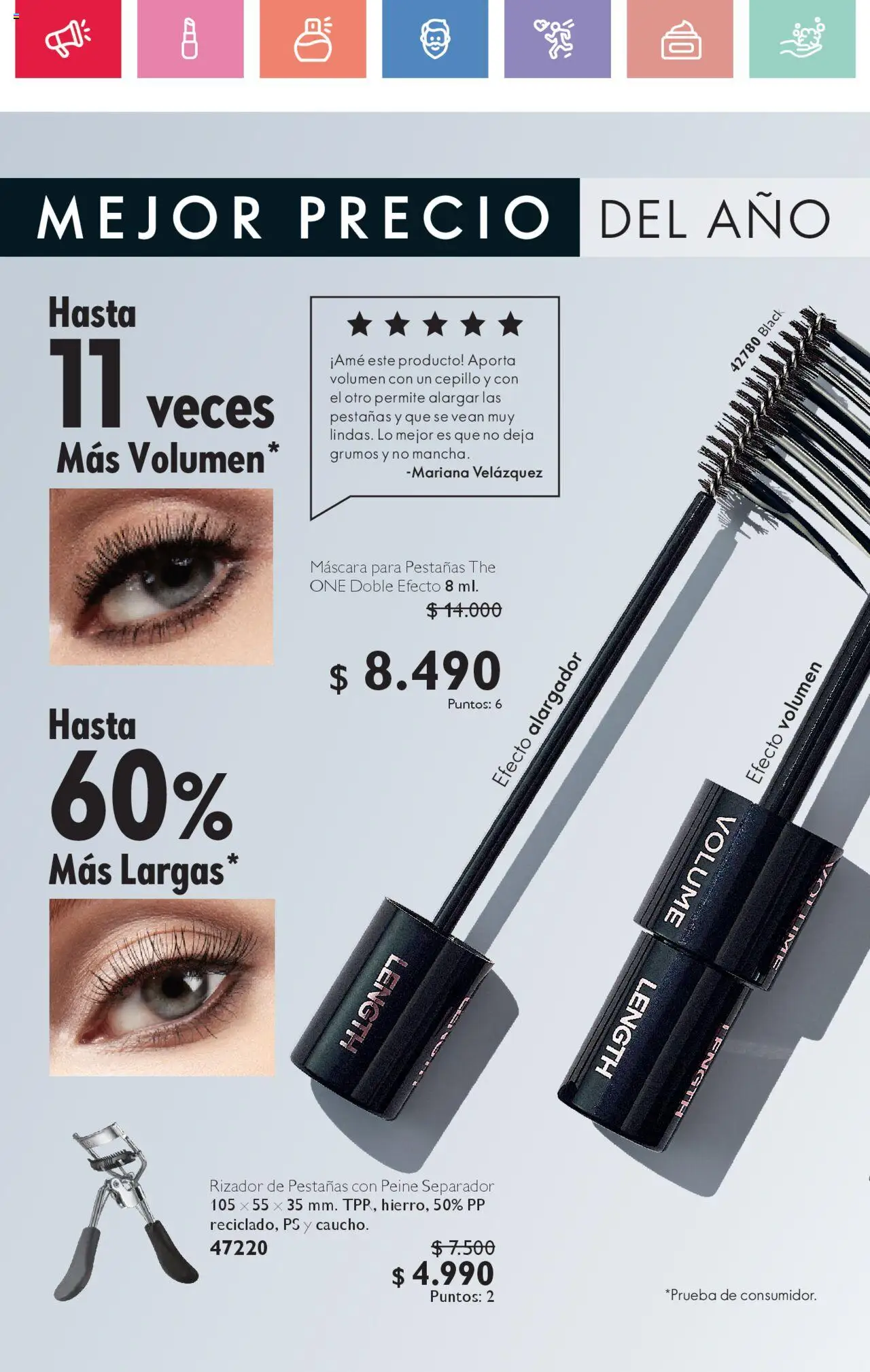 Oriflame catálogo │ válido desde el 02.08.2025 | Página: 124 | Productos: Alargador, Cepillo, Máscara, Peine