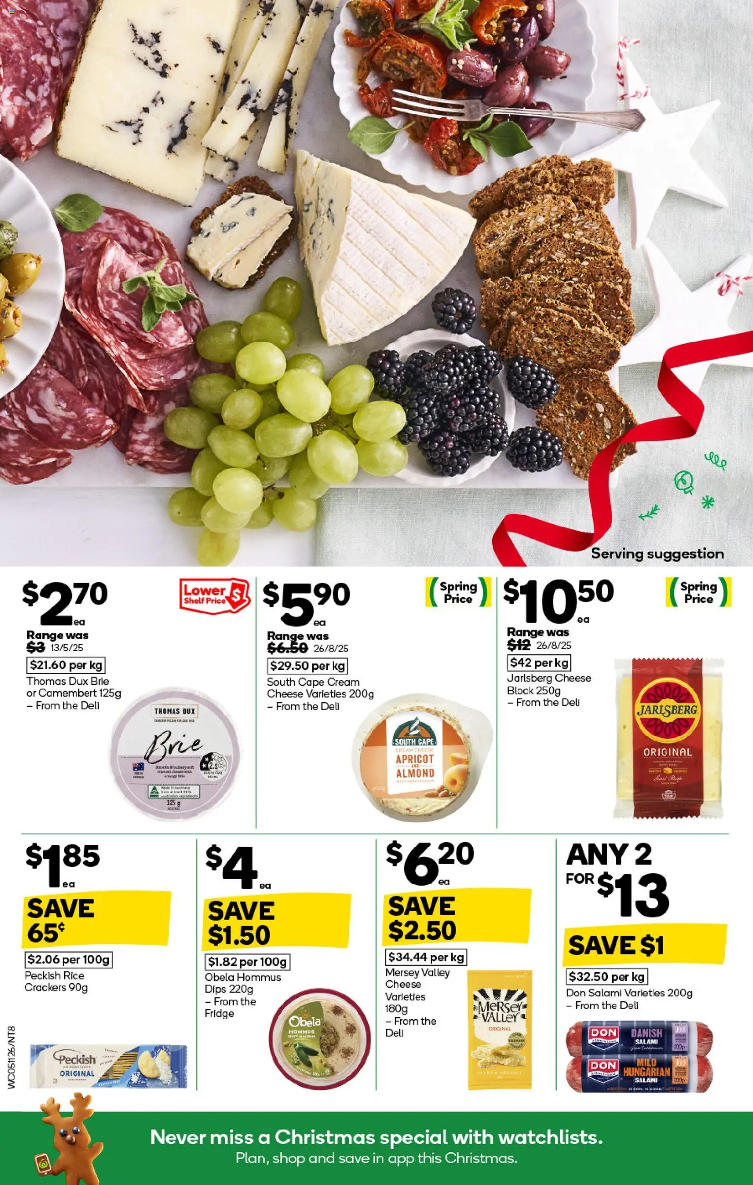 Woolworths catalogue - valid from 05.11.2025 | Page: 8 | Products: Shelf, Cheese, Rice, Fridge