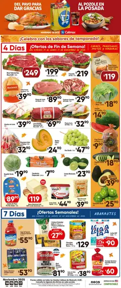 Vista previa de Calimax folleto Mexicali y SLRC, nuevo folleto de la tienda, válido en México a partir del 14.11.2025