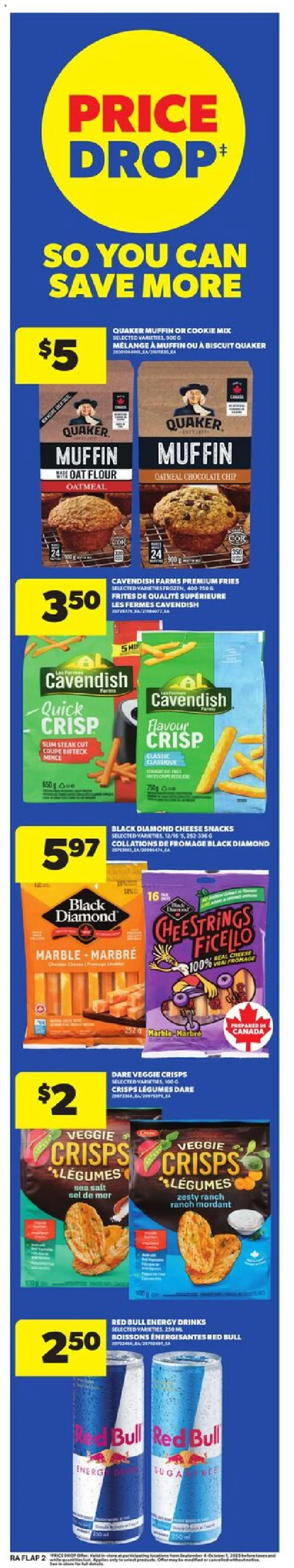 Atlantic Superstore flyer valid from 25.09.2025 | Page: 2 | Products: Cheese, Chocolate