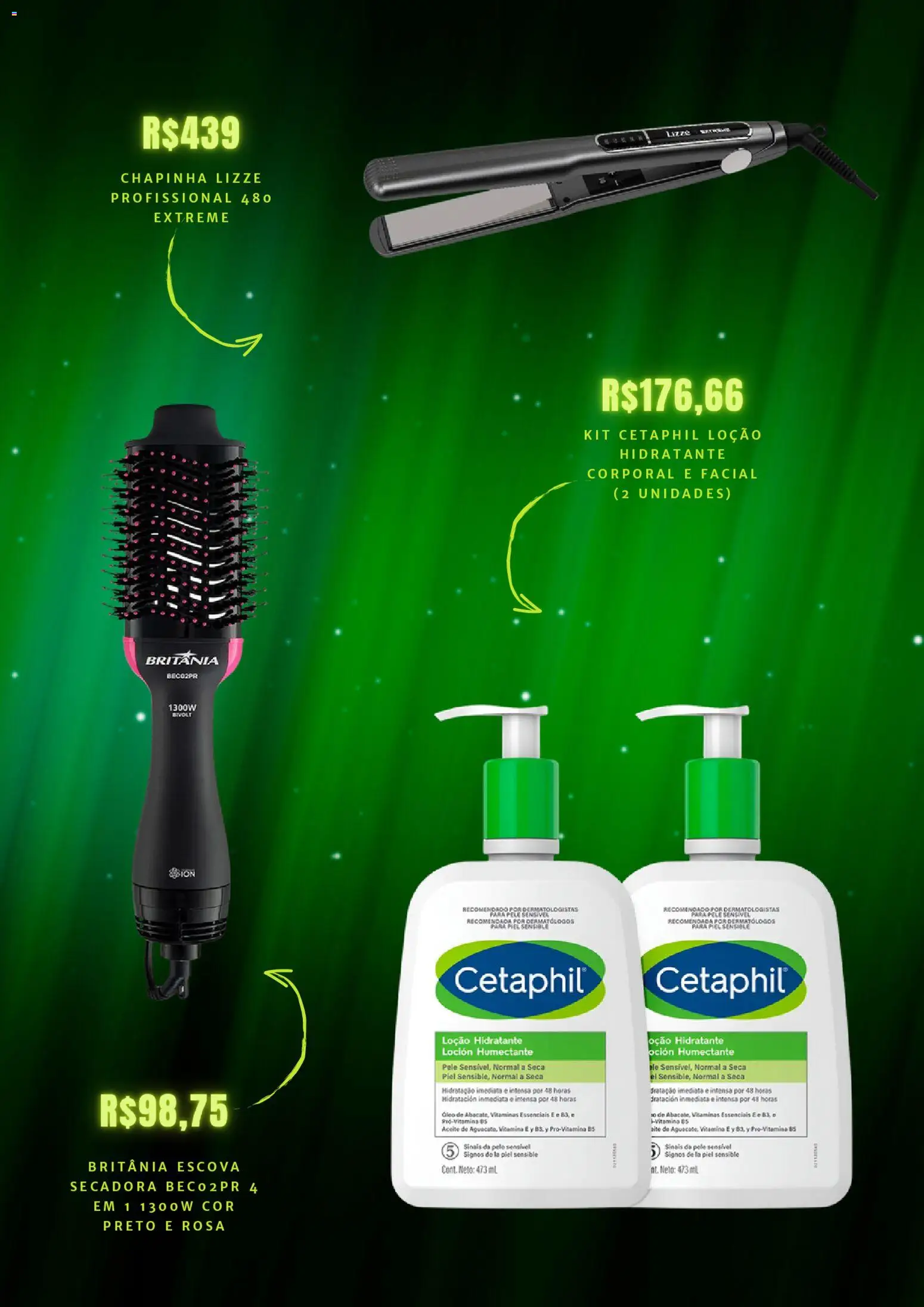 Mercado Livre Folheto - válido de 04.02.2026 | Página: 2 | Produtos: Chapinha, Escova, Hidratante corporal, Óleo