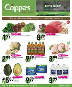 Preview of Coppas Fresh Market weekly flyer / circulaire from shop Coppas Fresh Market valid from 08.01.2026