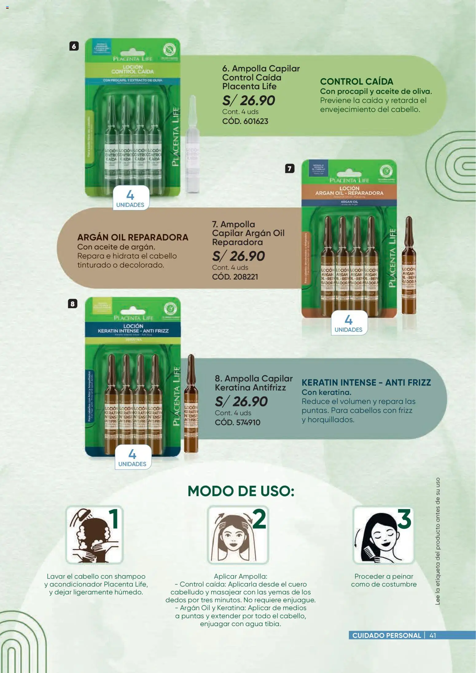 Catálogo Azzorti válido desde 09.03.2026 | Página: 41 | Productos: Shampoo, Acondicionador, Aceite