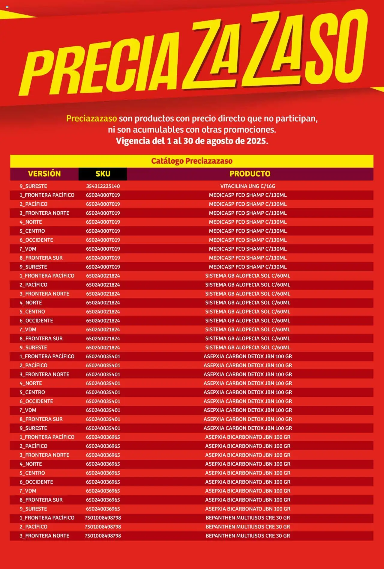Nuevas ofertas de Soriana válidas en toda la República Mexicana desde el 01.08.2025. ¡Encuentra las mejores ofertas en Soriana - Catálogo Preciazazaso Mercado Nacional! | Página: 188