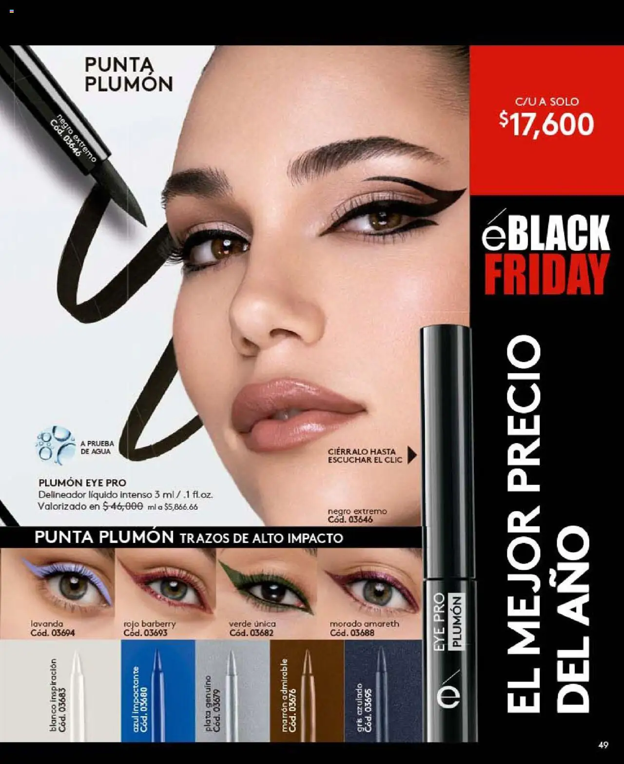 Ésika revista - valida desde el 24.09.2025 | Página: 49 | Productos: Agua, Delineador