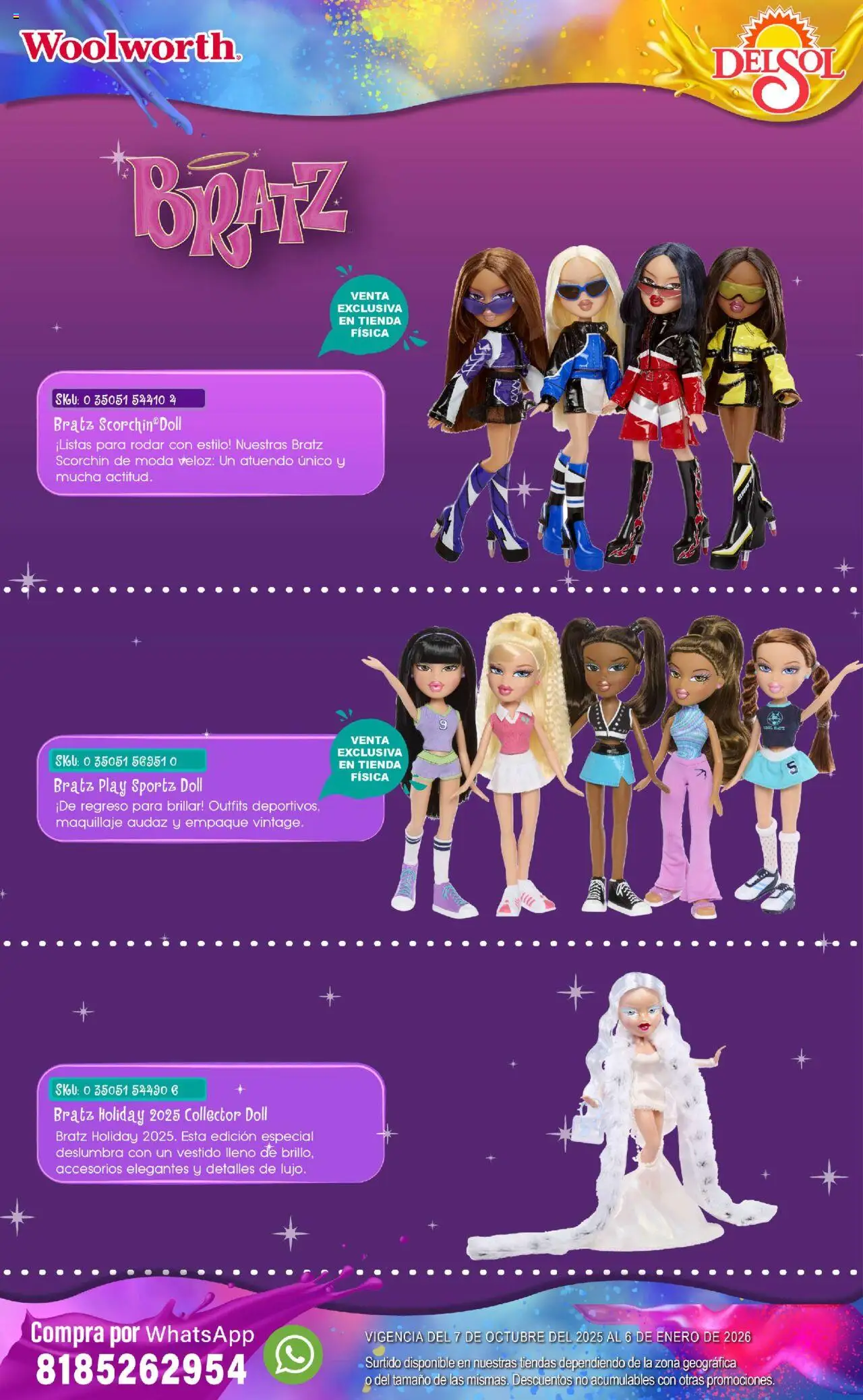 Nuevas ofertas de Del Sol y Woolworth válidas en toda la República Mexicana desde el 07.10.2025. ¡Encuentra las mejores ofertas en Del Sol y Woolworth - Catálogo Castillo Del Juguete! | Página: 59 | Productos: Vestido, Maquillaje