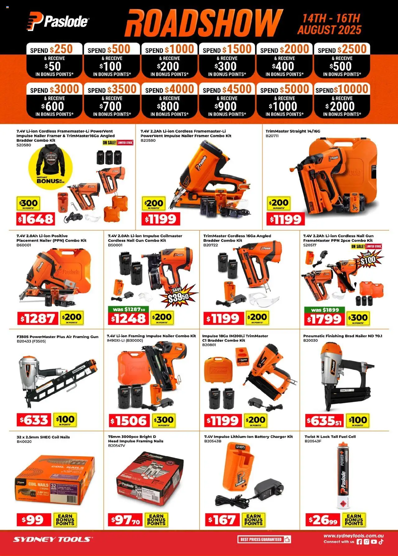 Sydney Tools catalogue - valid from 14.08.2025 | Page: 1 | Products: Battery, Charger