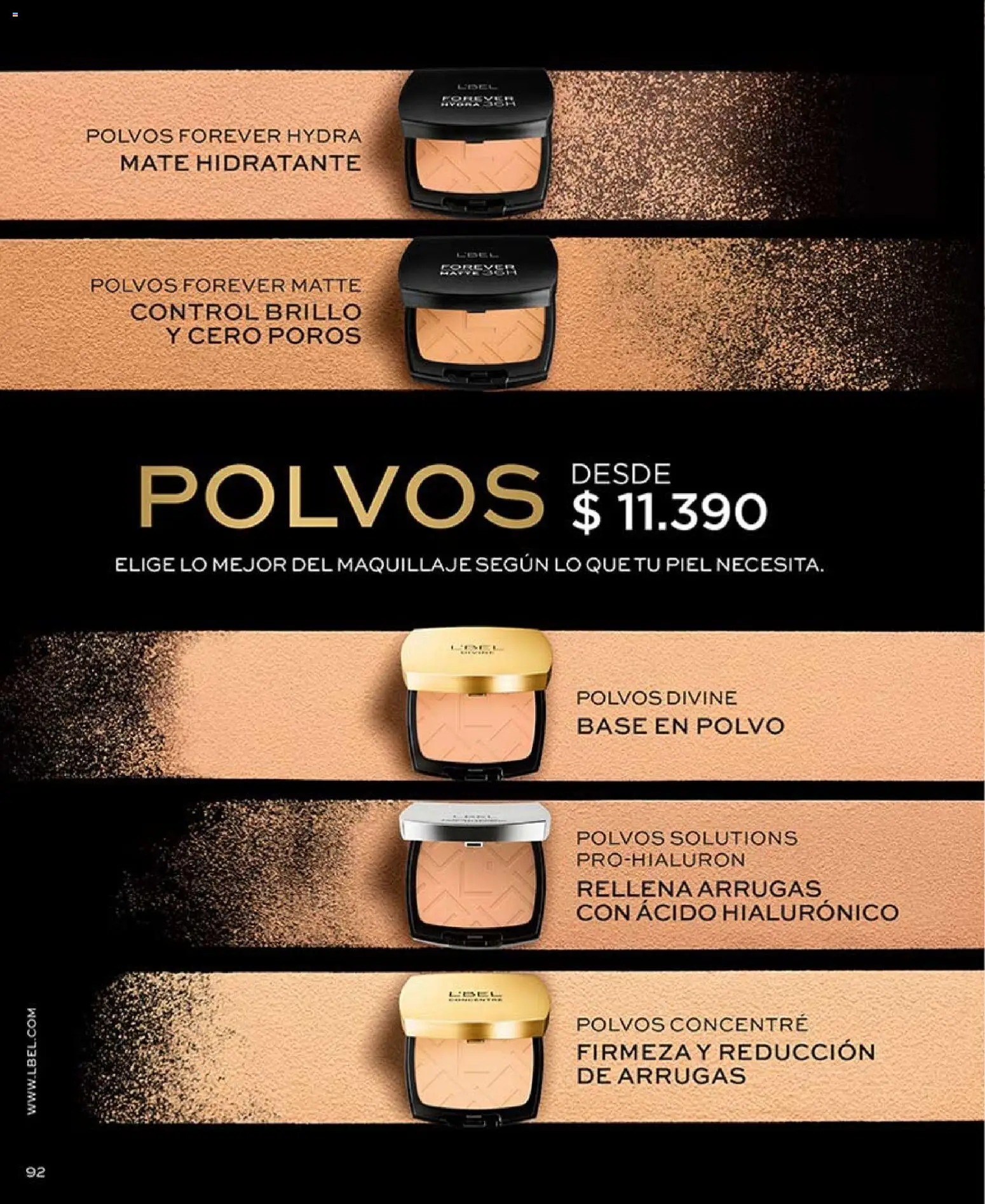 Catálogo L'Bel Campaña 6 │ válido desde el 31.03.2026 | Página: 96 | Productos: Brillo, Polvo, Mate, Base