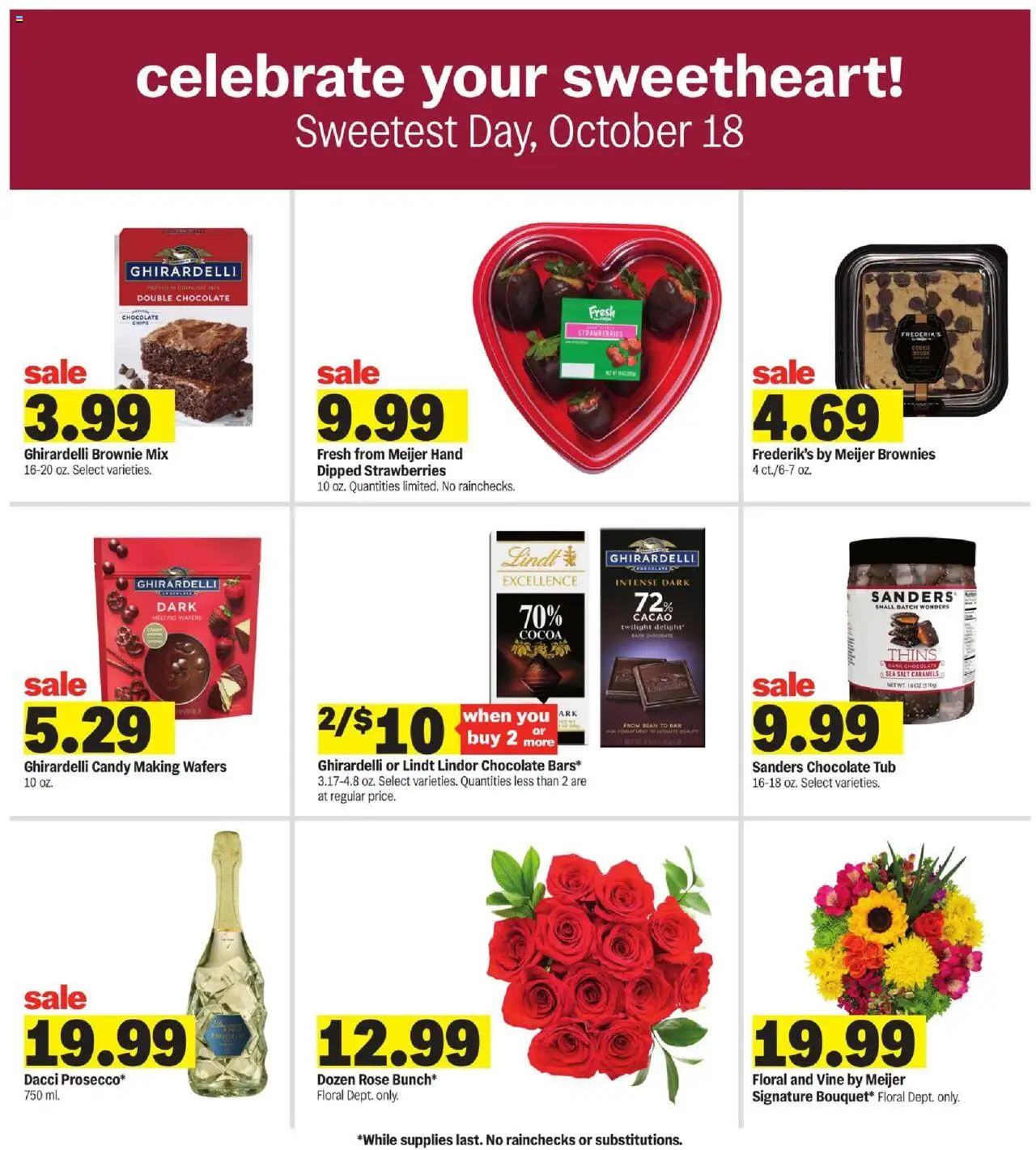Meijer Weekly Ad - MI - valid from 15.10.2025 | Page: 20 | Products: Sander, Chocolate, Strawberries, Salt