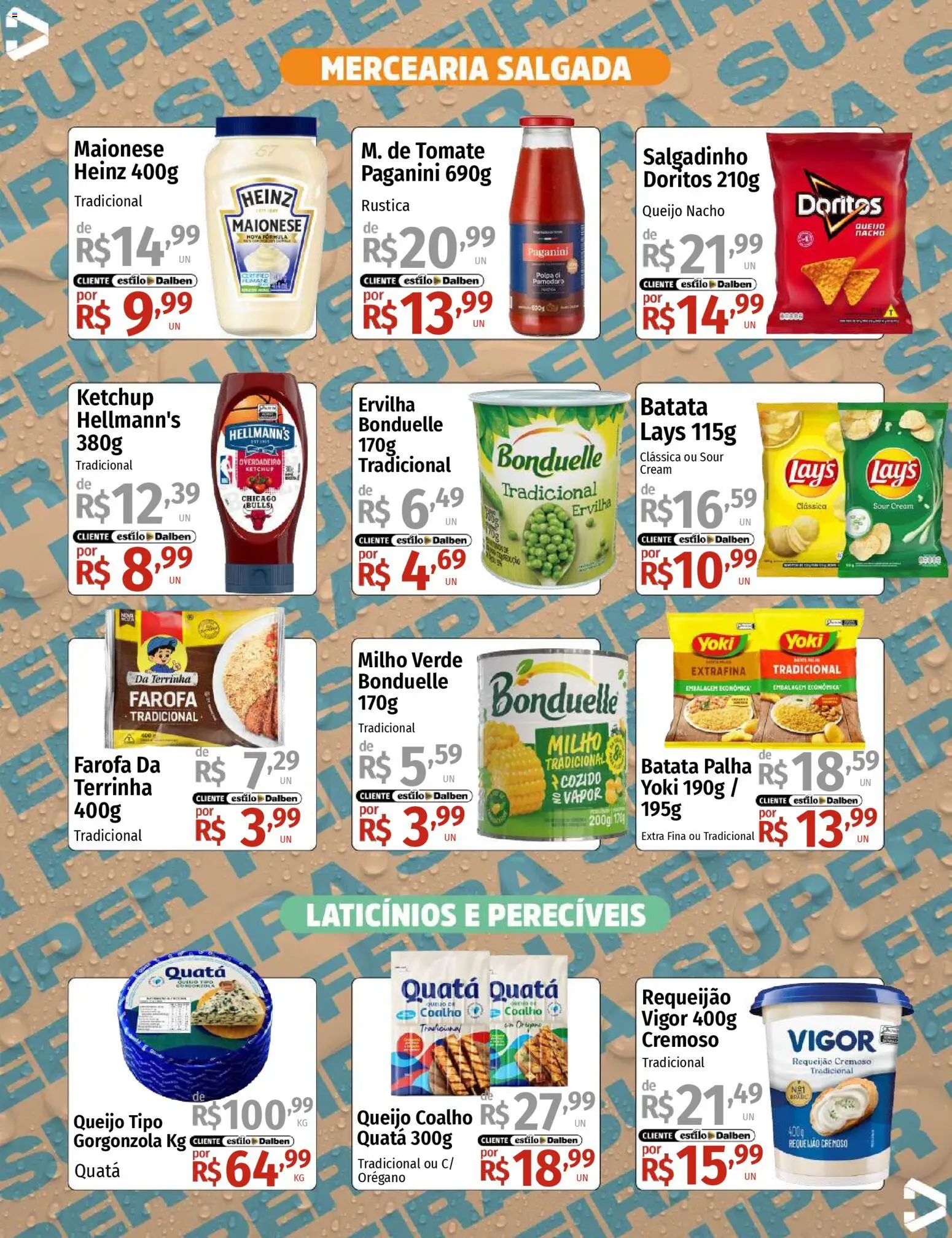Supermercado Dalben Folheto - válido de 08.12.2025 | Página: 3 | Produtos: Milho verde, Queijo, Queijo coalho, Maionese