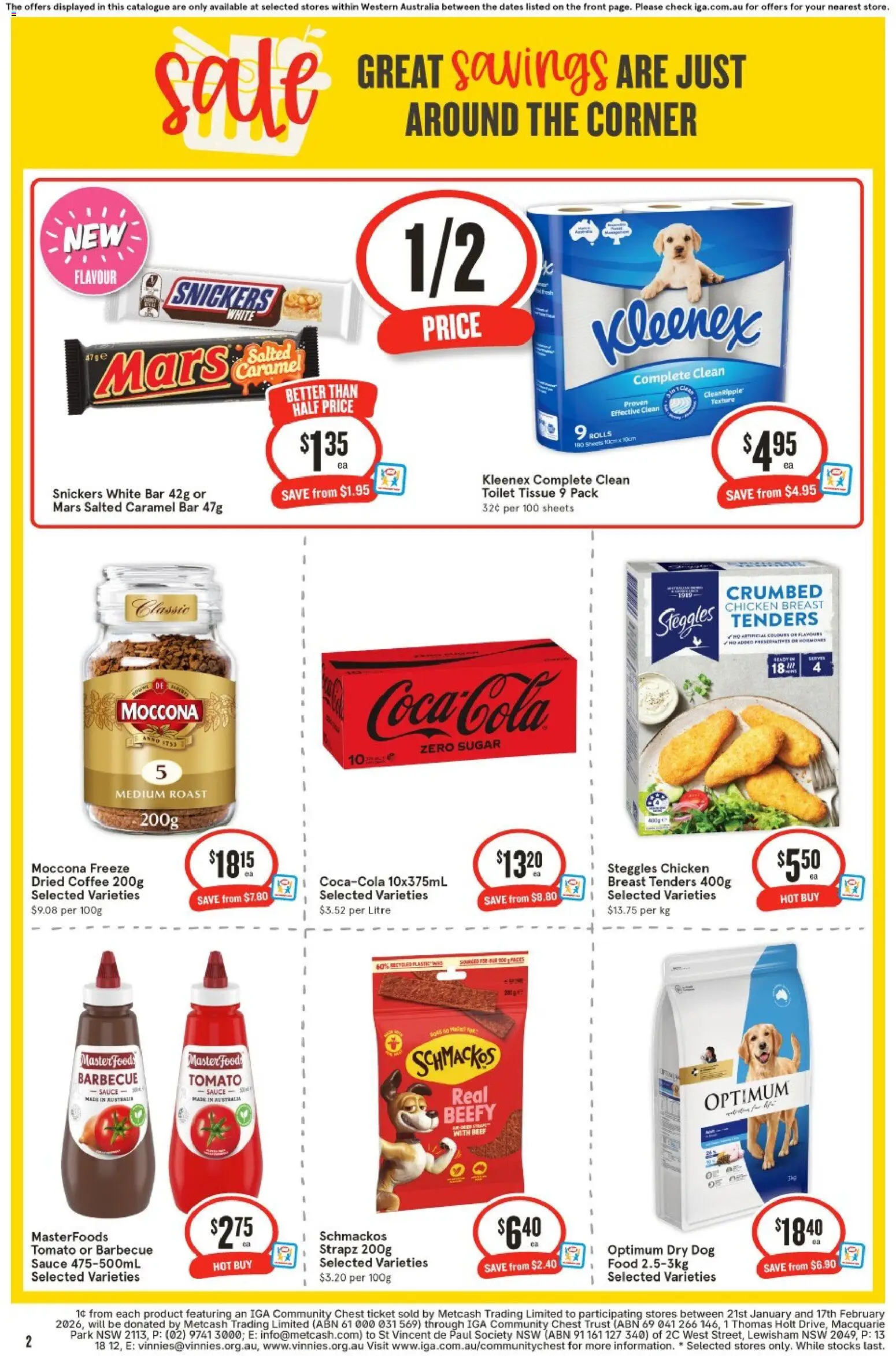 IGA catalogue - valid from 28.01.2026 | Page: 2 | Products: Coffee, Chicken, Sauce, Moccona