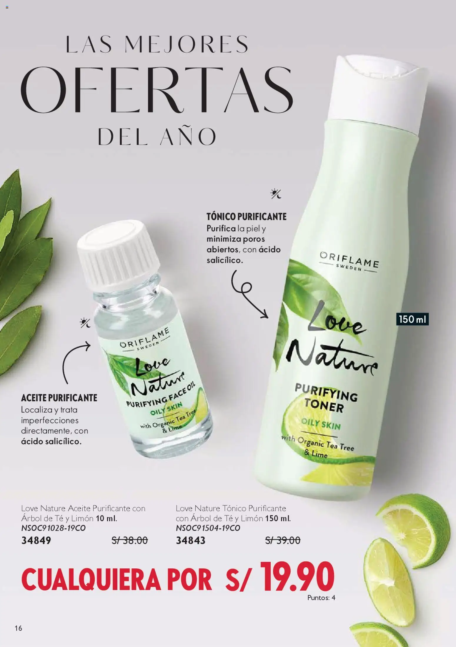 Catálogo Oriflame válido desde 25.10.2025 | Página: 16 | Productos: Aceite, Té, Tóner