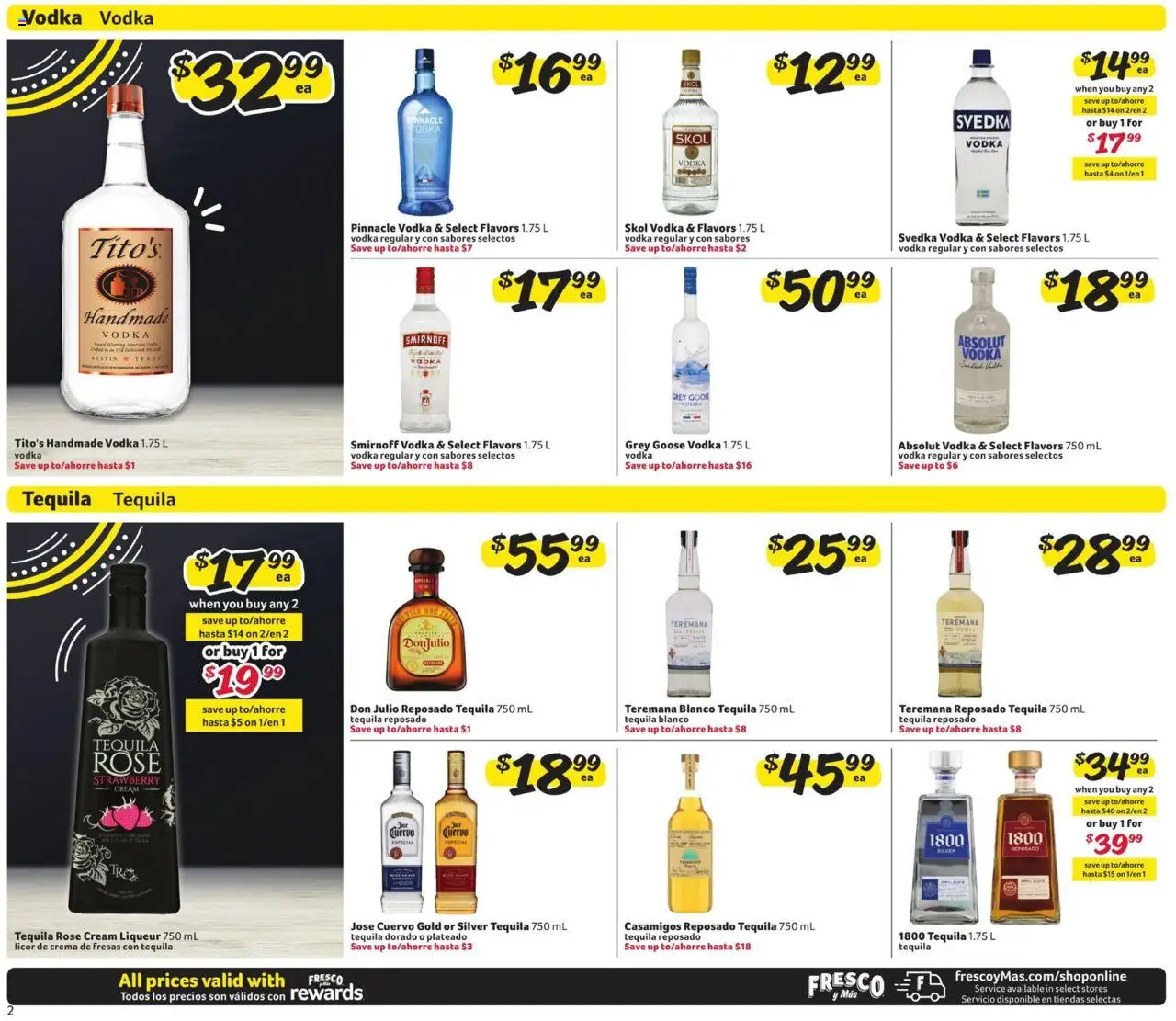 Fresco y Más Alcohol Flyer - valid from 29.09.2025 | Page: 2 | Products: Cream, Vodka