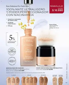 Catálogo L'Bel Campaña 17 válido desde el 14.10.2025 | Página: 83 | Productos: Perfeccionador, Maquillaje, Mate, Base