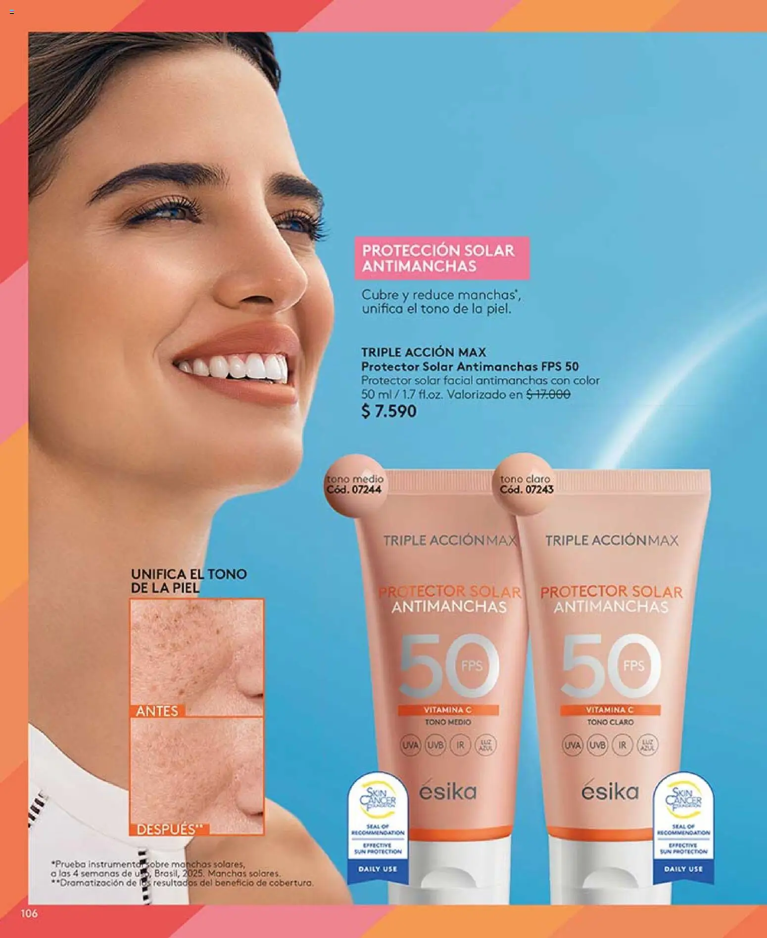 Catálogo Ésika Campaña 5 │ válido desde el 01.03.2026 | Página: 106 | Productos: Protector solar, Sobre