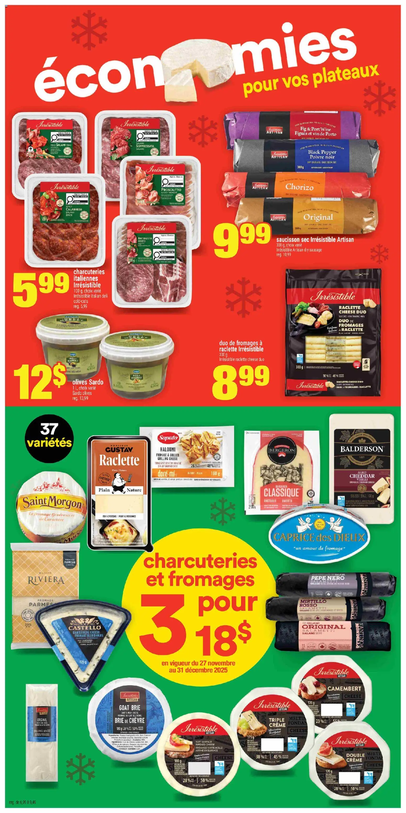 Super C flyer valid from 11.12.2025 | Page: 4 | Products: Cheese, Salami, Wine