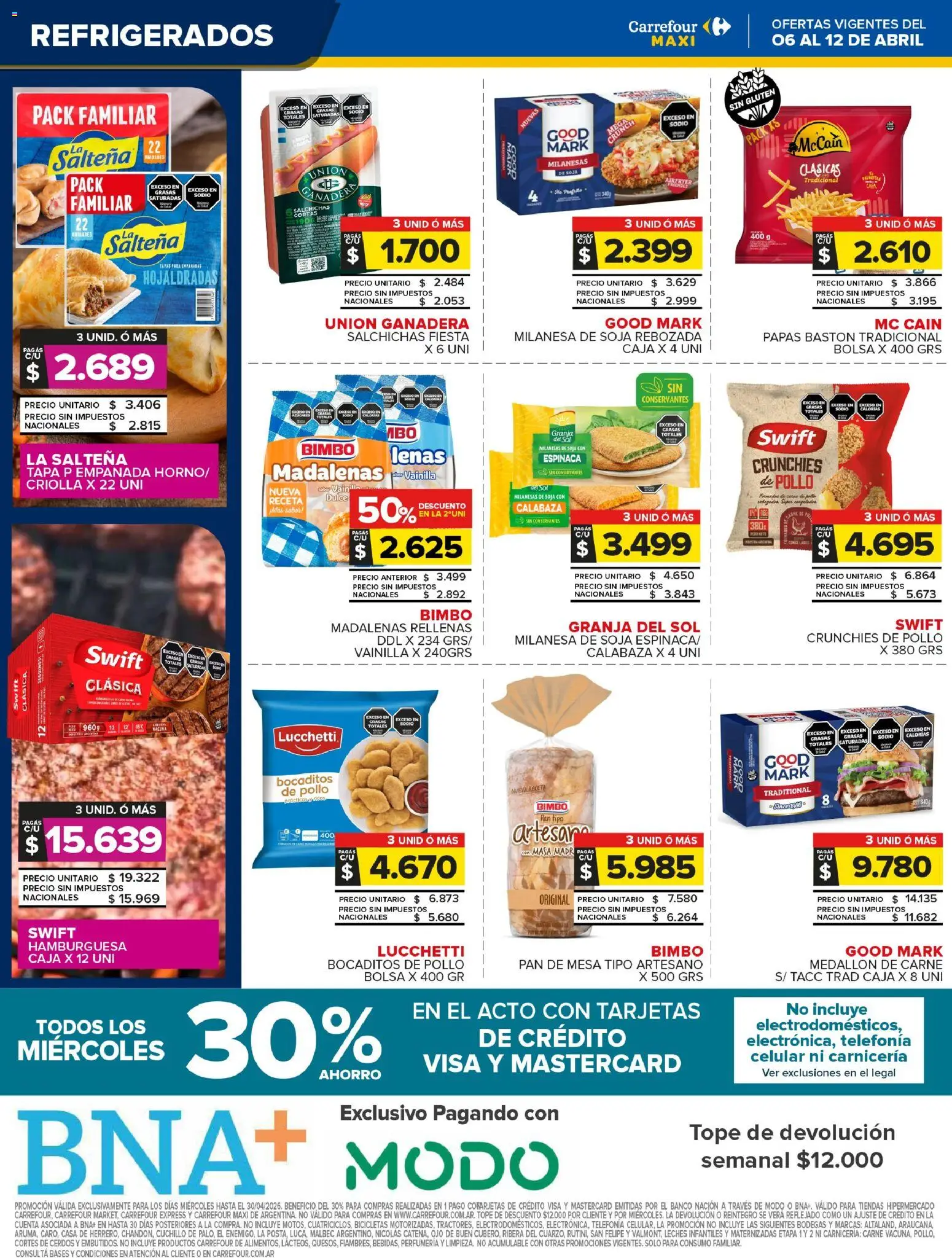 Carrefour Maxi catálogo │ válido desde el 06.04.2026 | Página: 10 | Productos: Bolsa, Cuchillo, Banco, Mesa