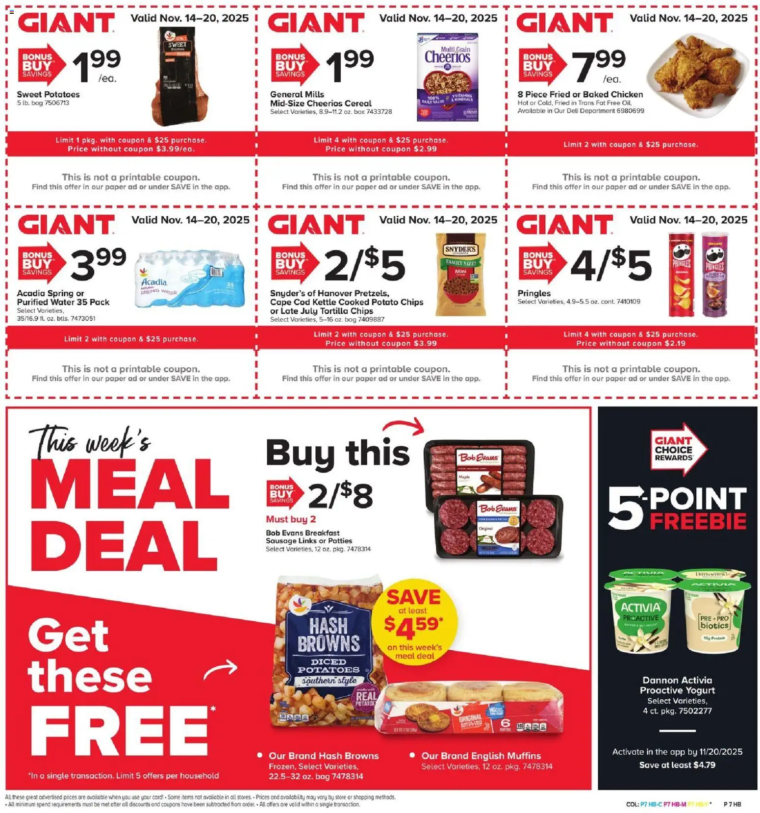 Giant Black Friday - valid from 14.11.2025 | Page: 5 | Products: Chips, Potatoes, Water, Bag