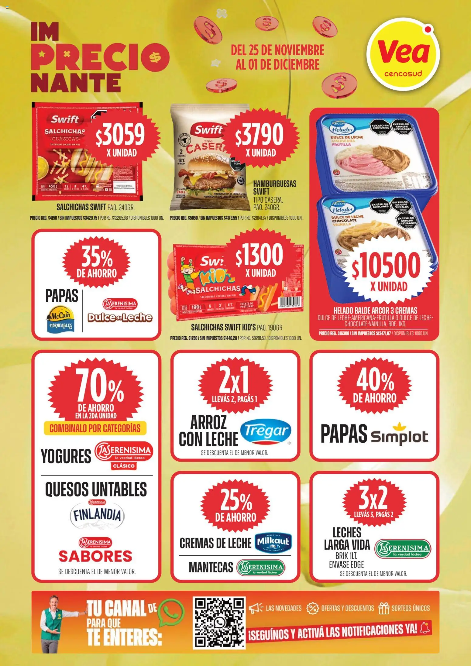 Vea ofertas │ válido desde el 25.11.2025 | Página: 6 | Productos: Helado, Dulce de leche, Chocolate, Té