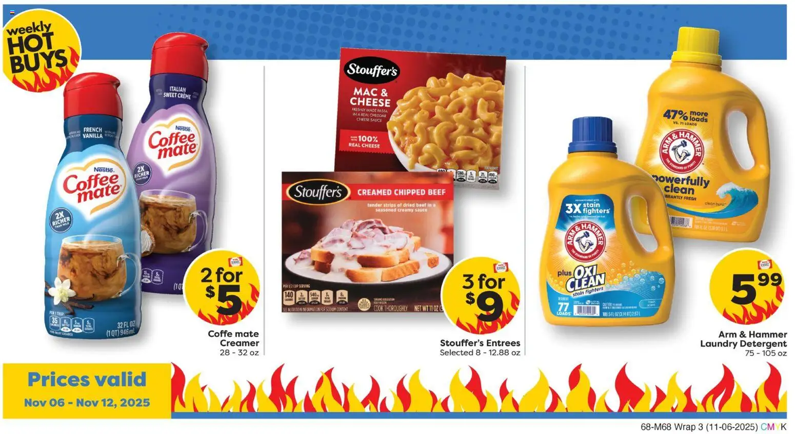 Weis Grand Opening - valid from 06.11.2025 | Page: 3 | Products: Cheese, Coffee, Detergent, Pasta
