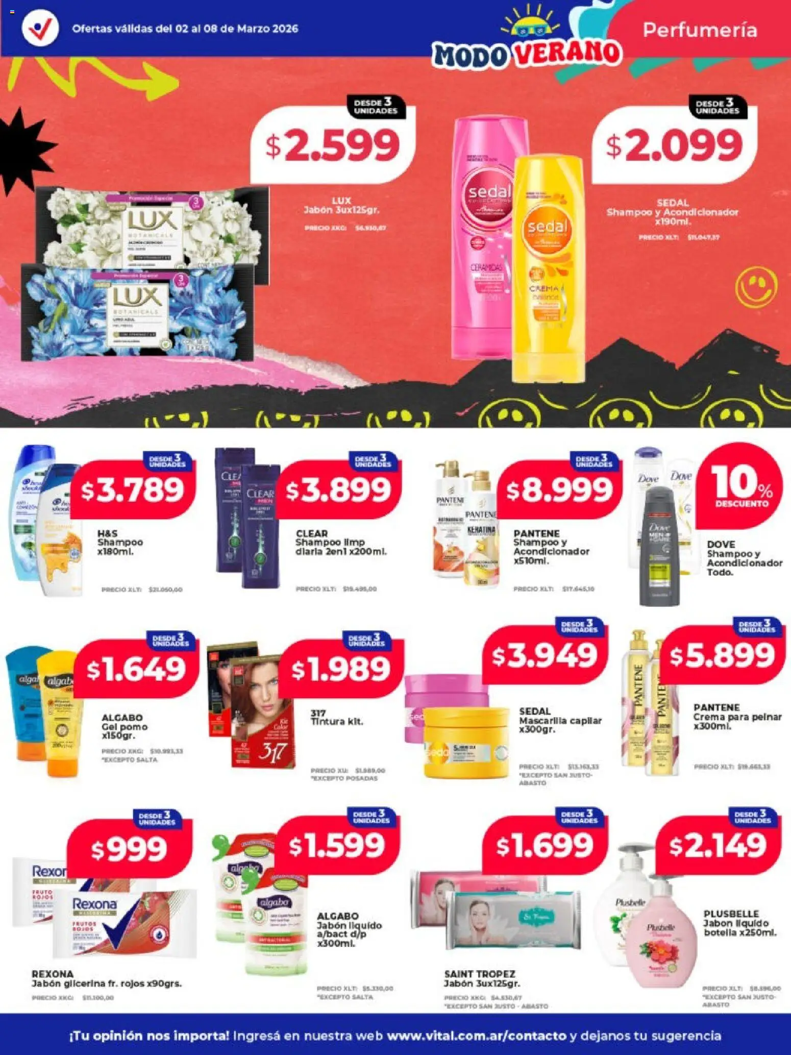 Vital - Ofertas - Mar del Plata  │ válido desde el 02.03.2026 | Página: 2 | Productos: Mascarilla, Jabón líquido, Acondicionador, Jabón