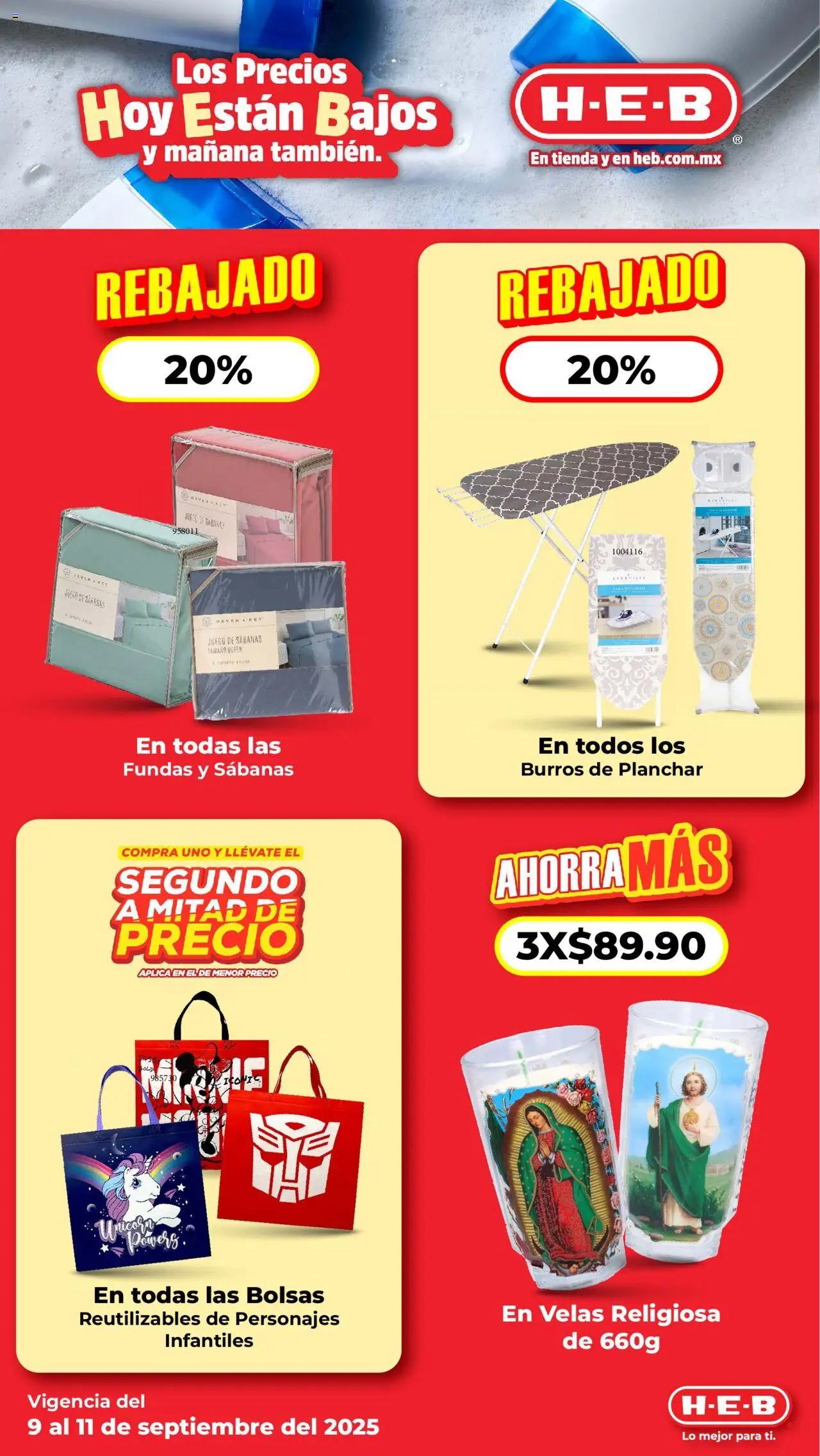 Nuevas ofertas de H-E-B válidas en toda la República Mexicana desde el 09.09.2025. ¡Encuentra las mejores ofertas en H-E-B - Folleto! | Página: 10 | Productos: Juego, Sabanas