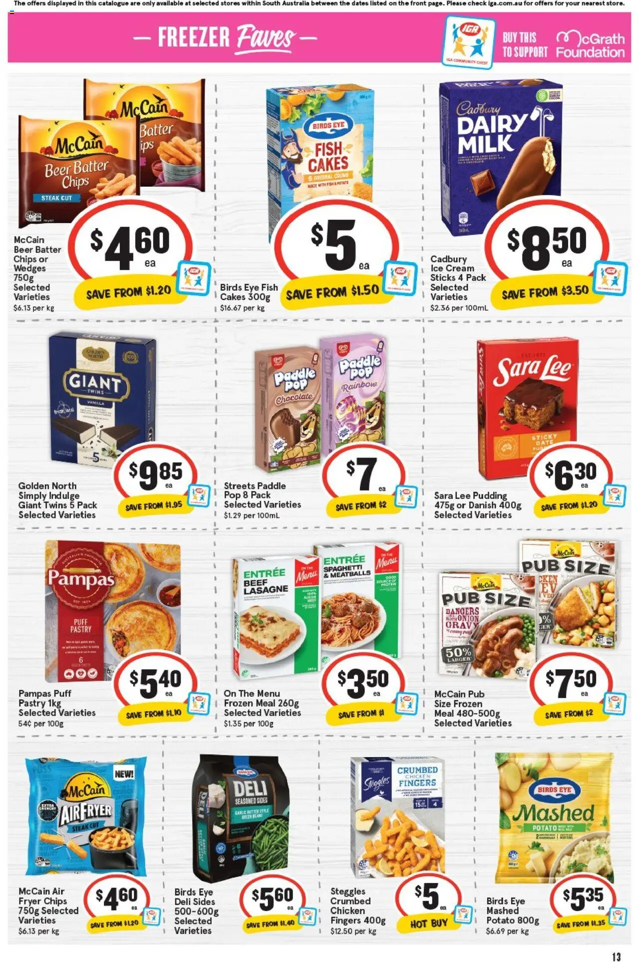 IGA catalogue - valid from 24.09.2025 | Page: 13 | Products: Milk, Fish, Garlic, Freezer