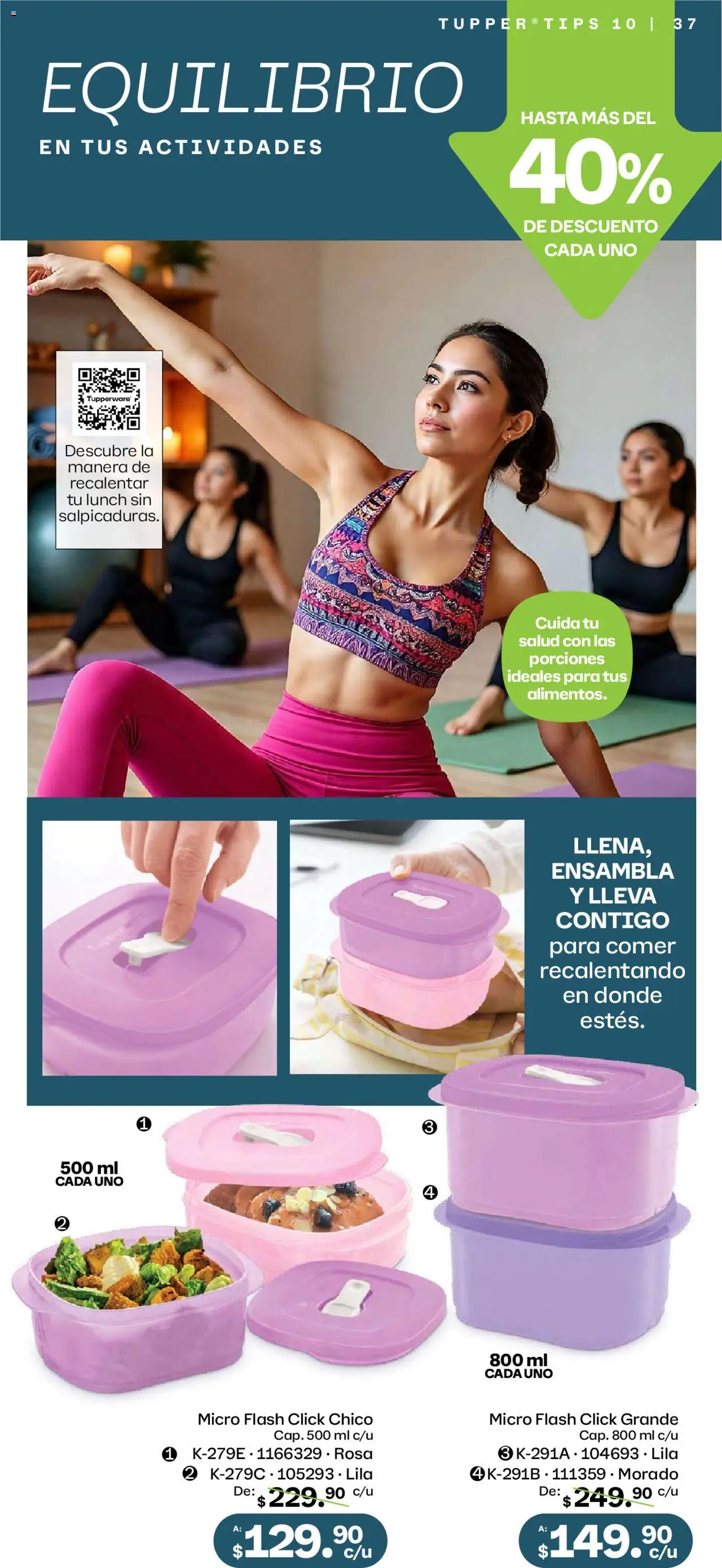 Nuevas ofertas de Tupperware válidas en toda la República Mexicana desde el 08.09.2025. ¡Encuentra las mejores ofertas en Tupperware - Catálogo! | Página: 37 | Productos: Tupper