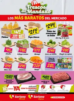 Vista previa de Soriana - Frescos del Mandado Mercado: BCS, Son y Sin  Frescos del Mandado Mercado: BCS, Son y Sin, nuevo folleto de la tienda, válido en México a partir del 13.01.2026