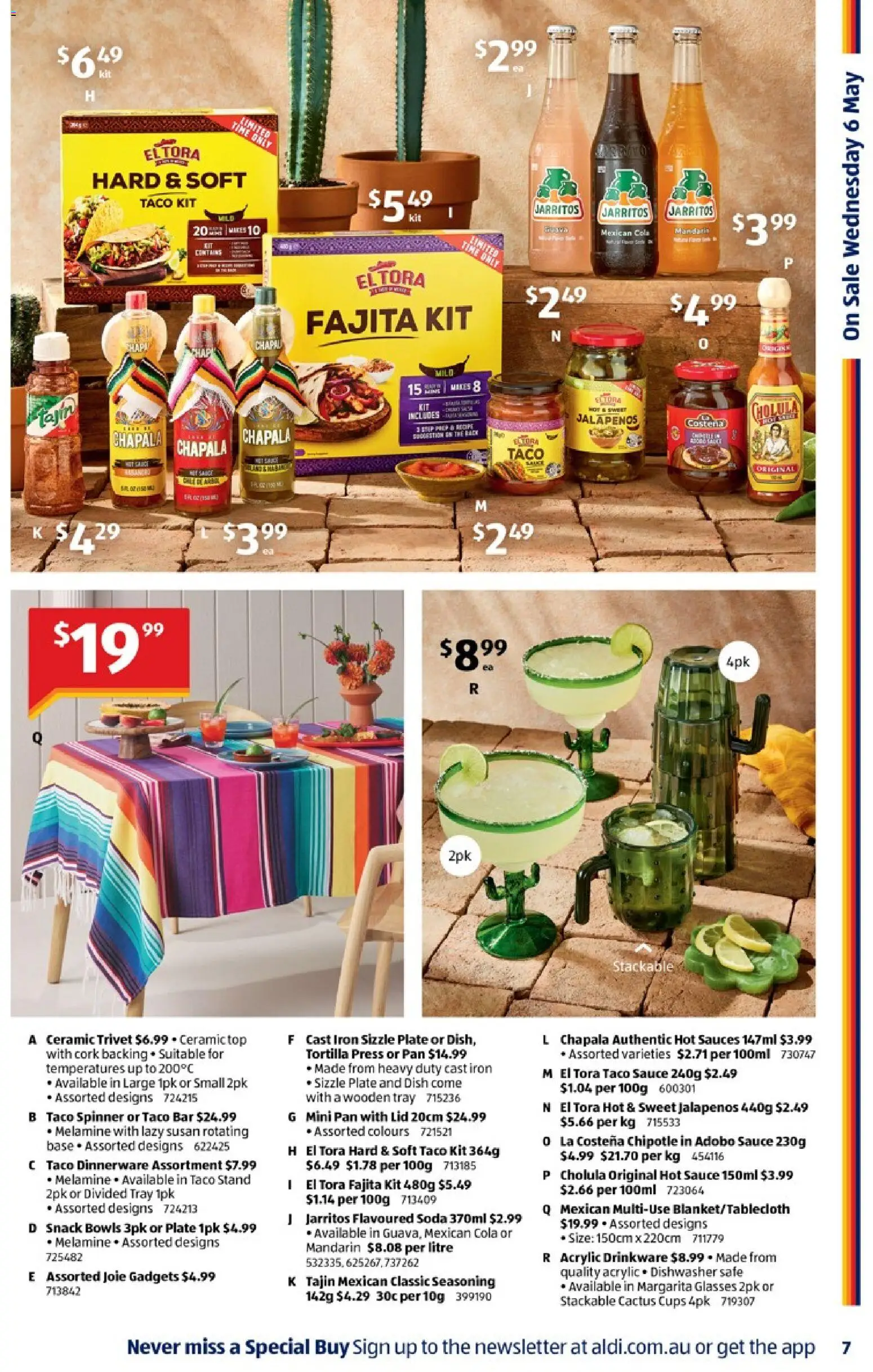 Aldi catalogue - valid from 06.05.2026 | Page: 7 | Products: Cups, Sauce, Safe, Iron
