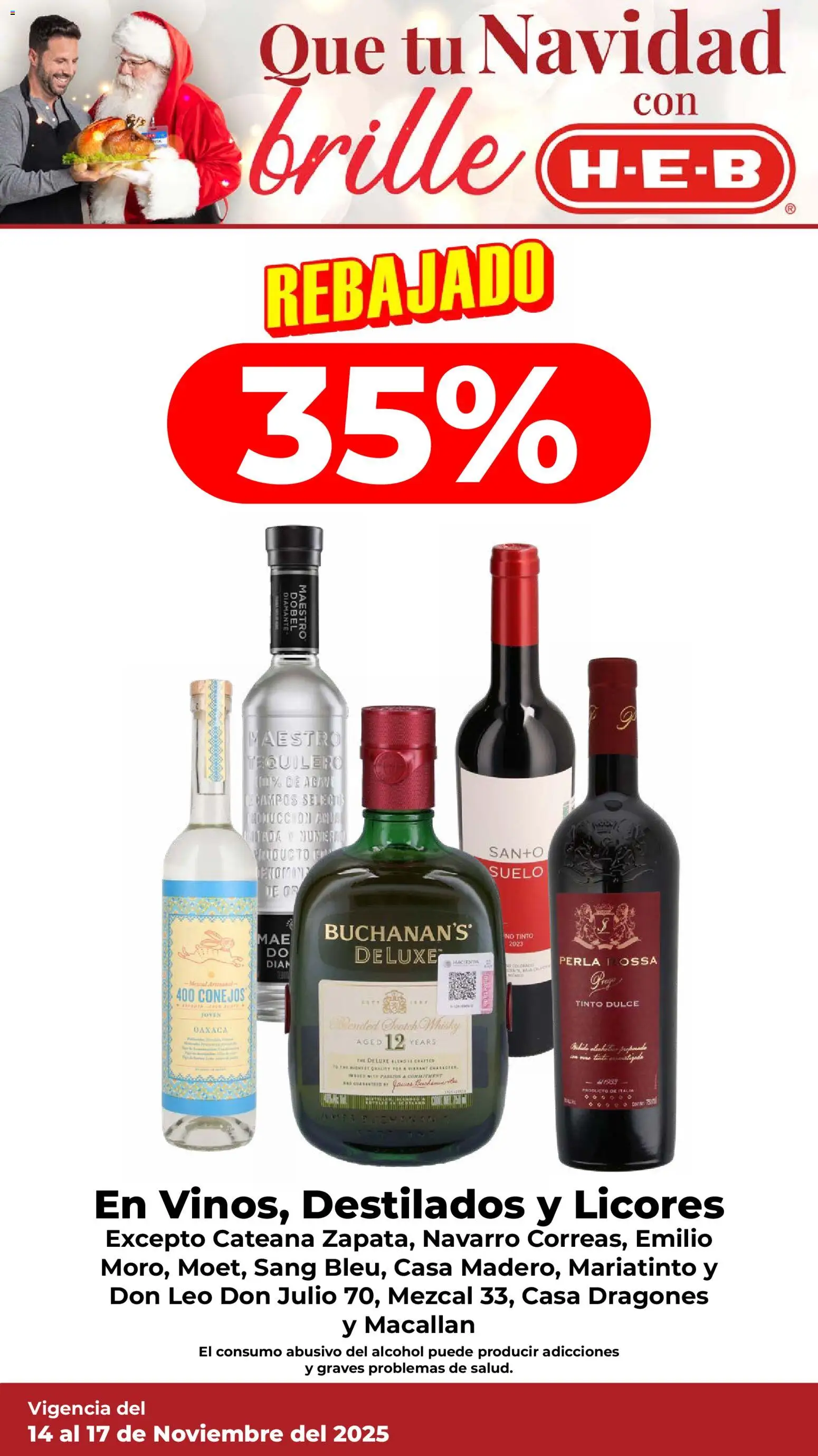 Nuevas ofertas de H-E-B válidas en toda la República Mexicana desde el 14.11.2025. ¡Encuentra las mejores ofertas en H-E-B folleto! | Página: 2 | Productos: Té, Whisky