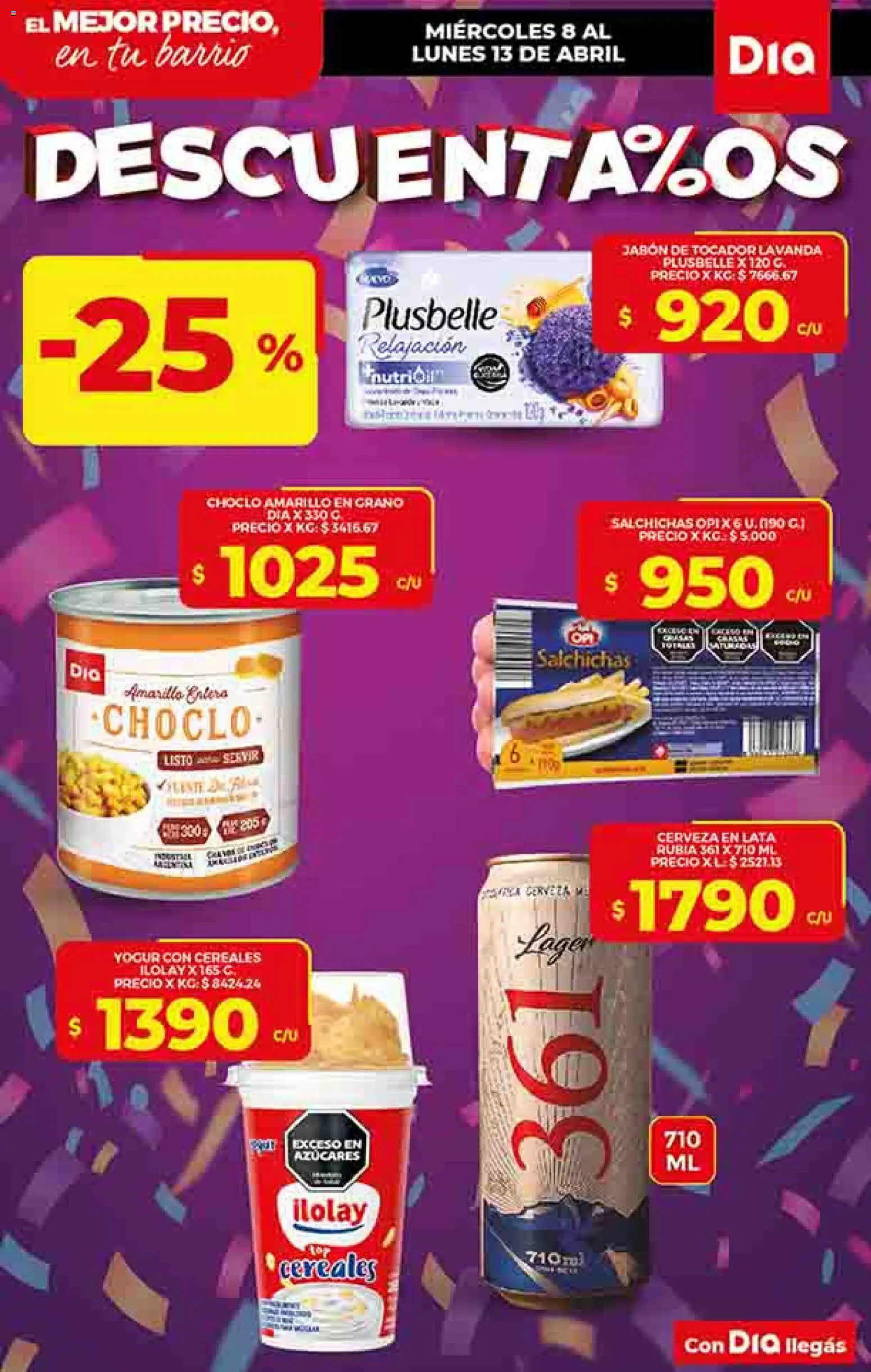 Dia - Ofertas │ válido desde el 08.04.2026 | Página: 11 | Productos: Choclo, Jabón, Cerveza, Cereales